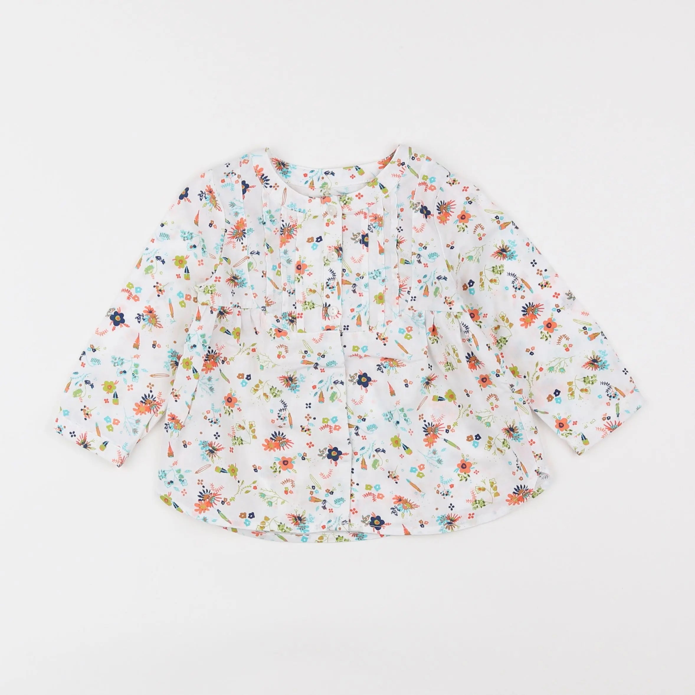 Vertbaudet - blouse blanc - 12 mois