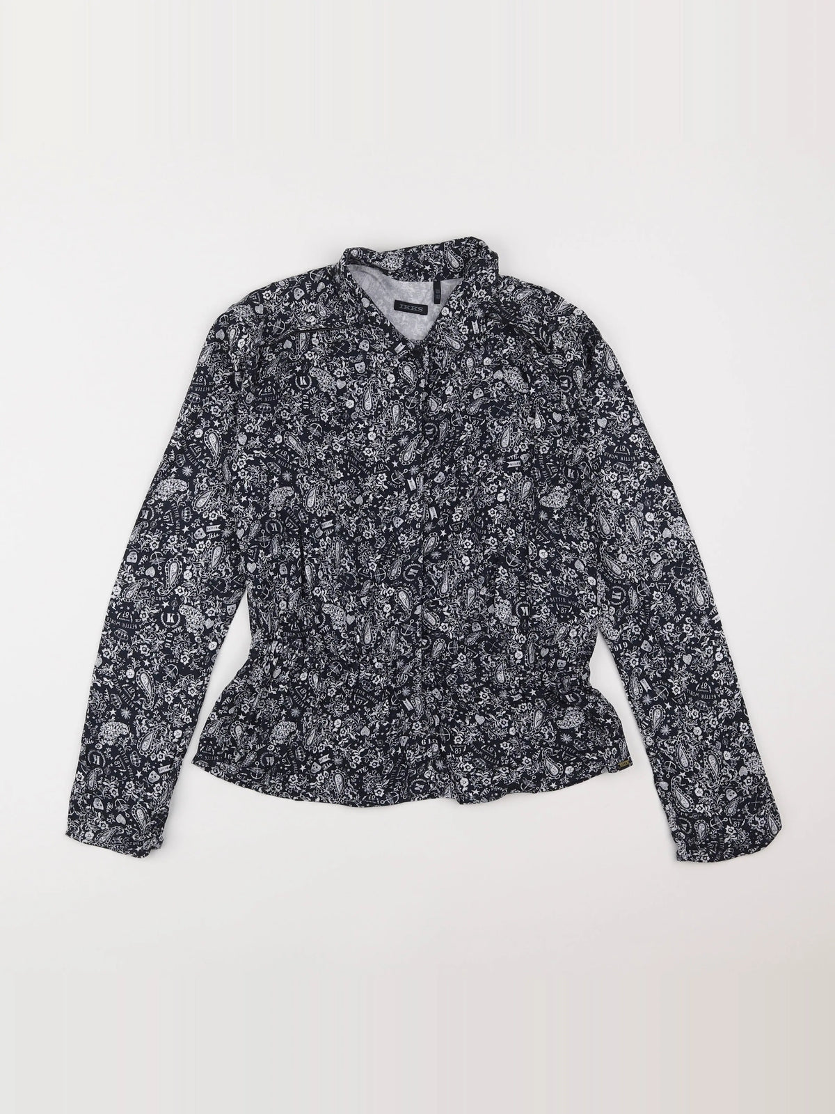 IKKS - blouse bleu - 10 ans