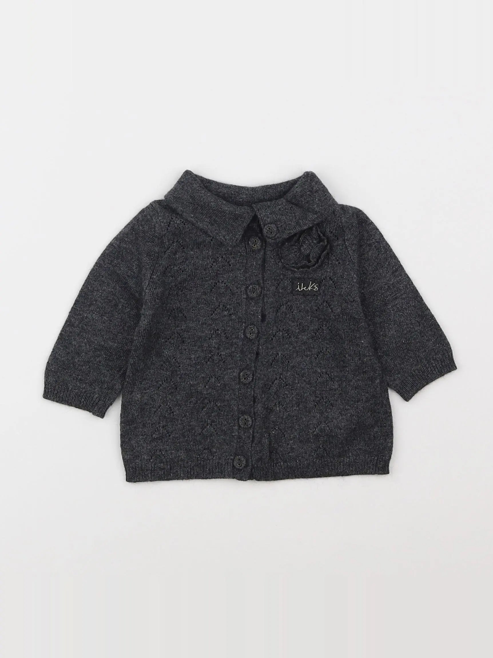 IKKS - gilet gris - 3 mois