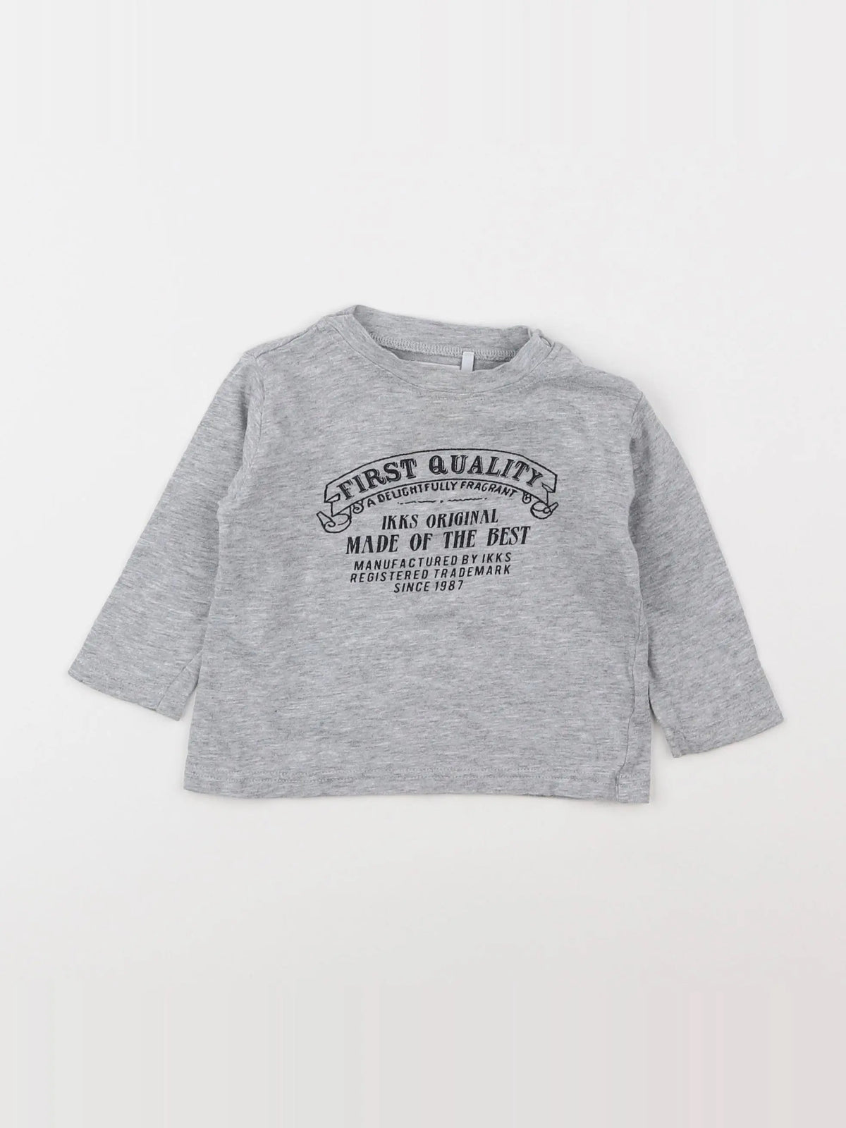 IKKS - tee-shirt gris - 6 mois