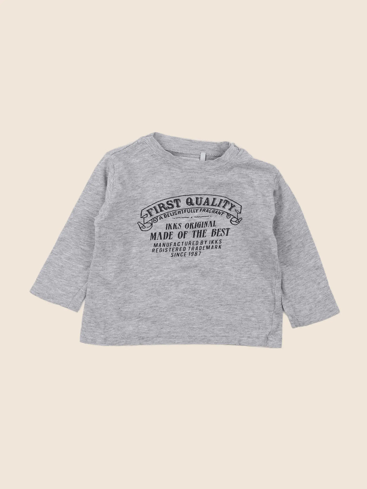 IKKS - tee-shirt gris - 6 mois