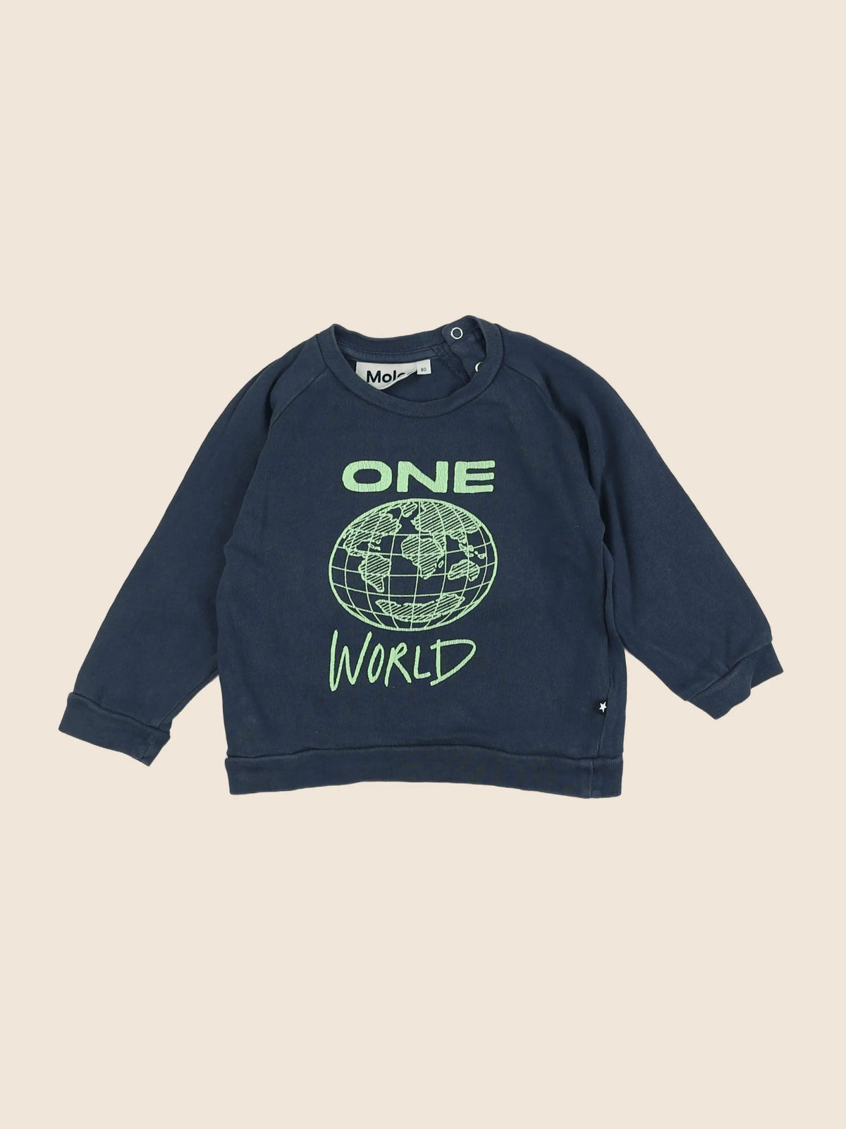 Molo - sweat bleu - 12 mois