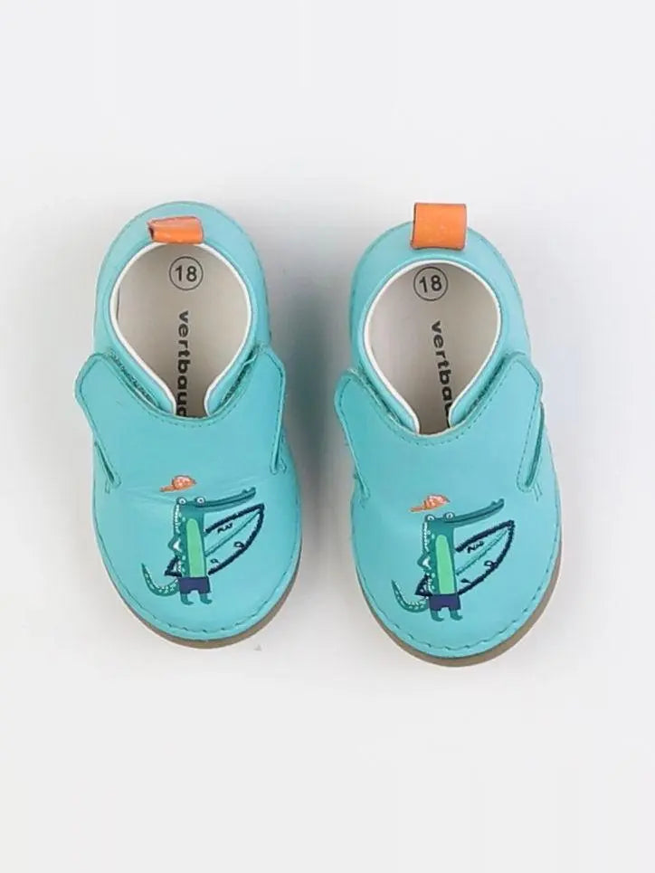 Vertbaudet - chaussons bleu - pointure 18