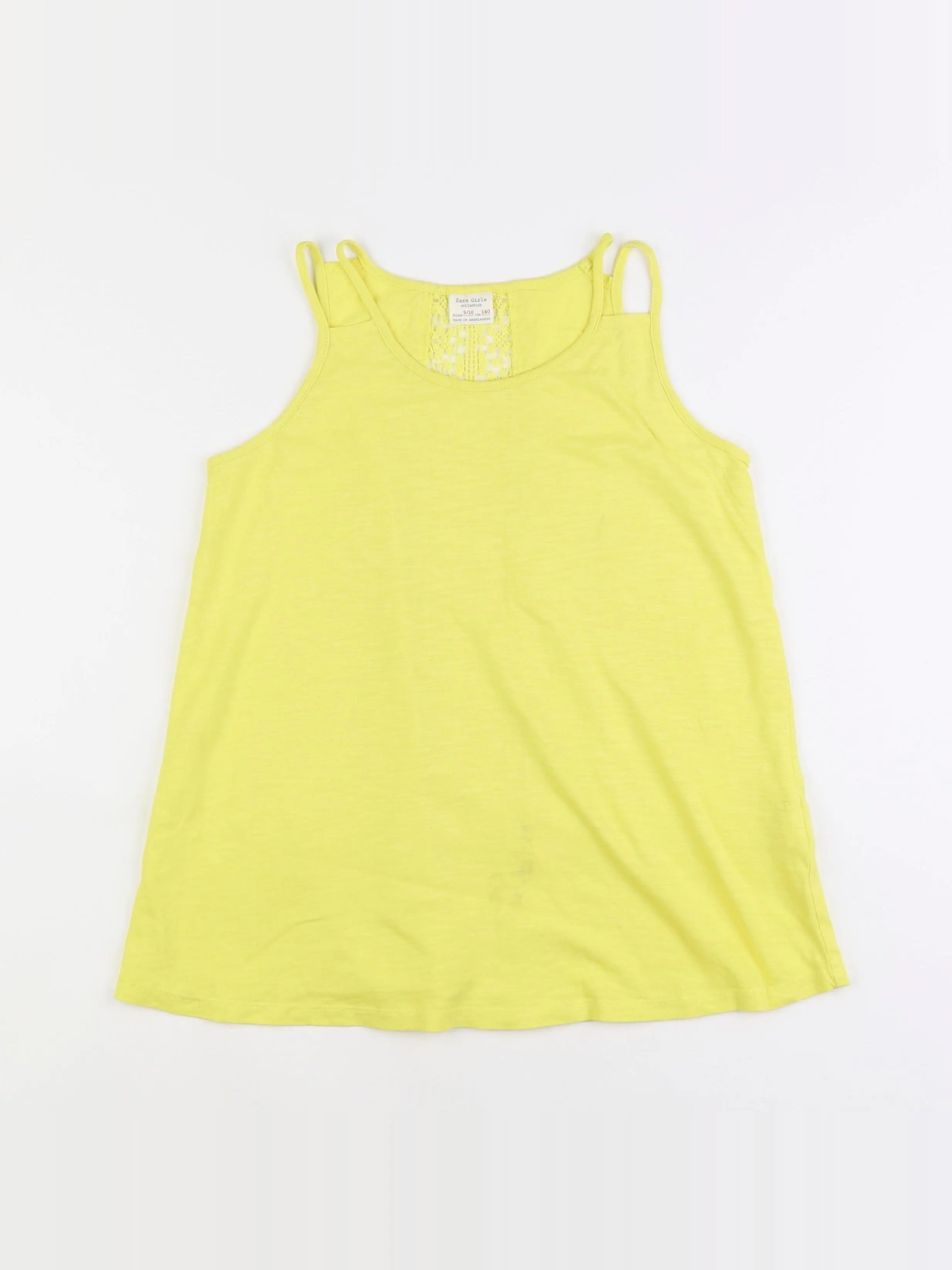 Zara - débardeur jaune - 9/10 ans