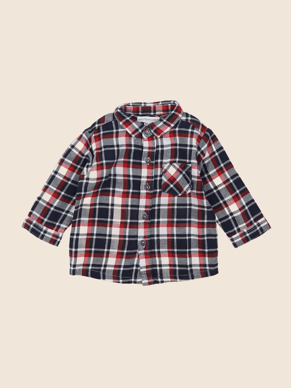 Vertbaudet - chemise multicolore - 3 mois