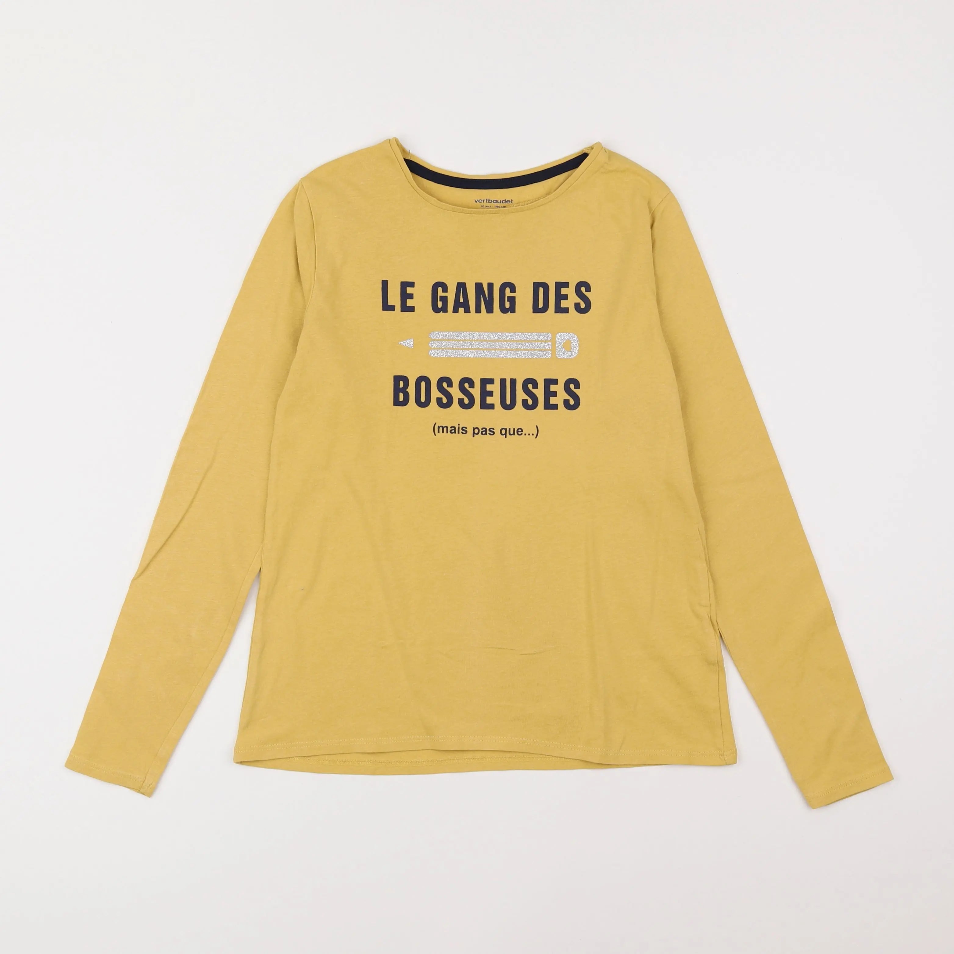 Vertbaudet - tee-shirt jaune - 10 ans