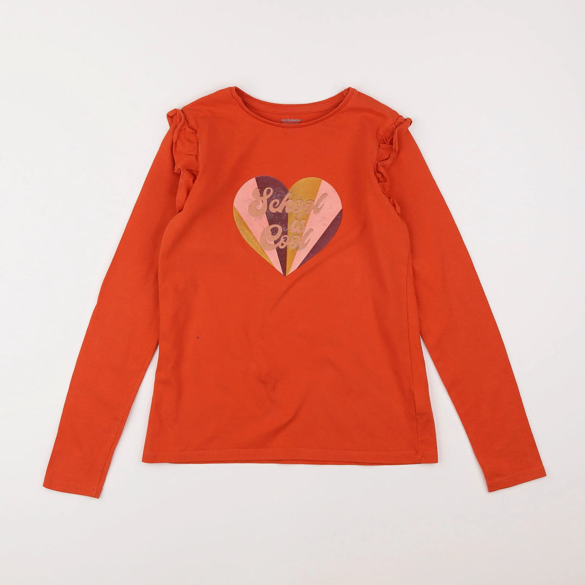 Vertbaudet - tee-shirt orange - 10 ans