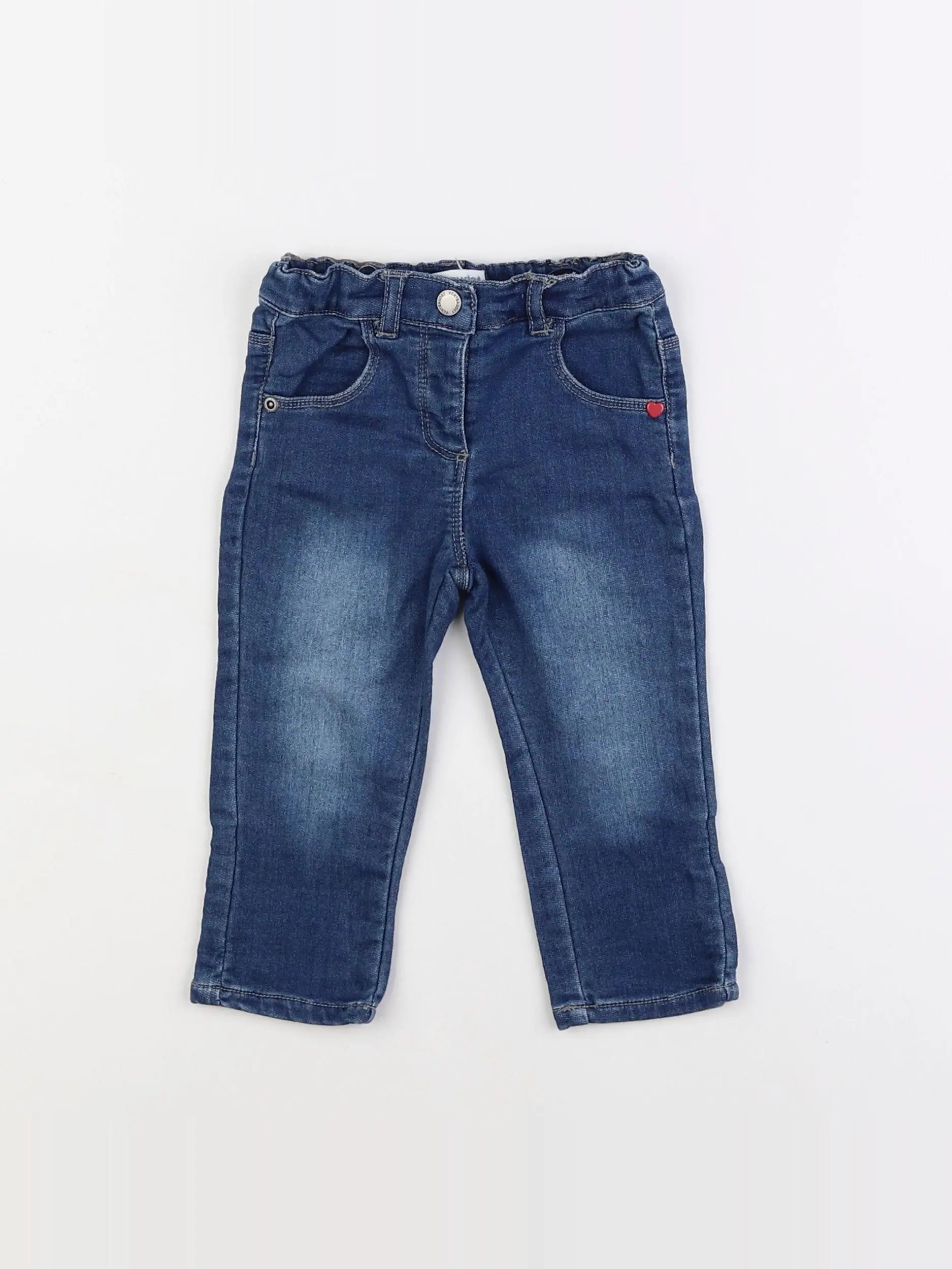 Vertbaudet - jean bleu - 9 mois