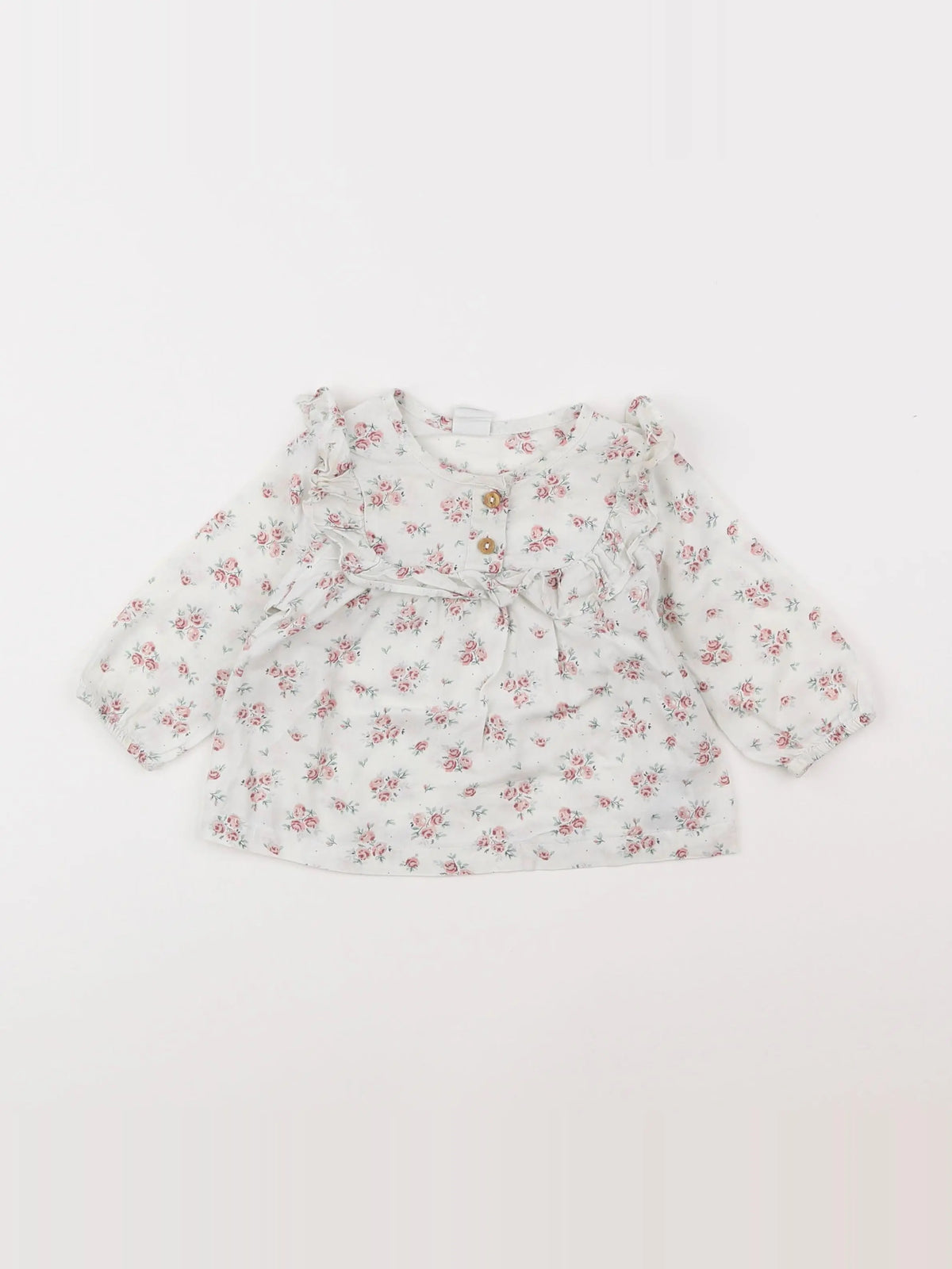 H&M - blouse blanc - 3/6 mois