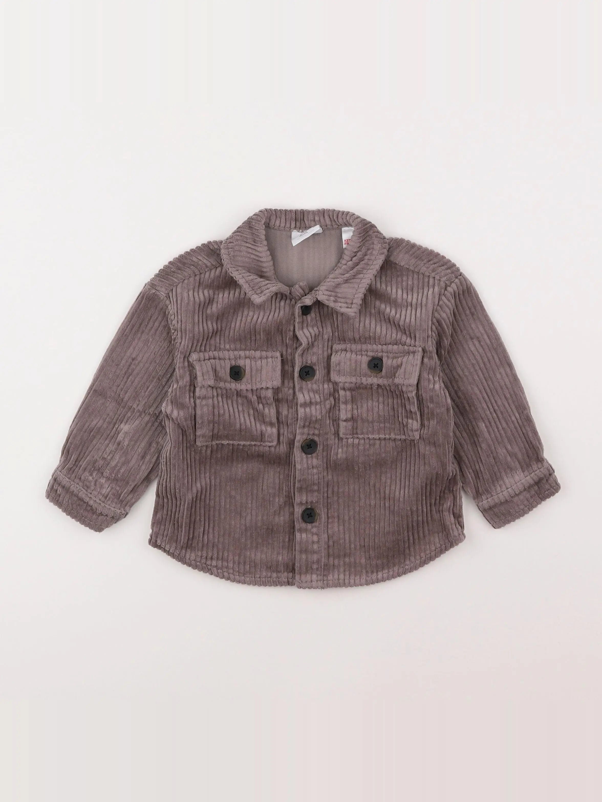 Zara - chemise violet - 9/12 mois