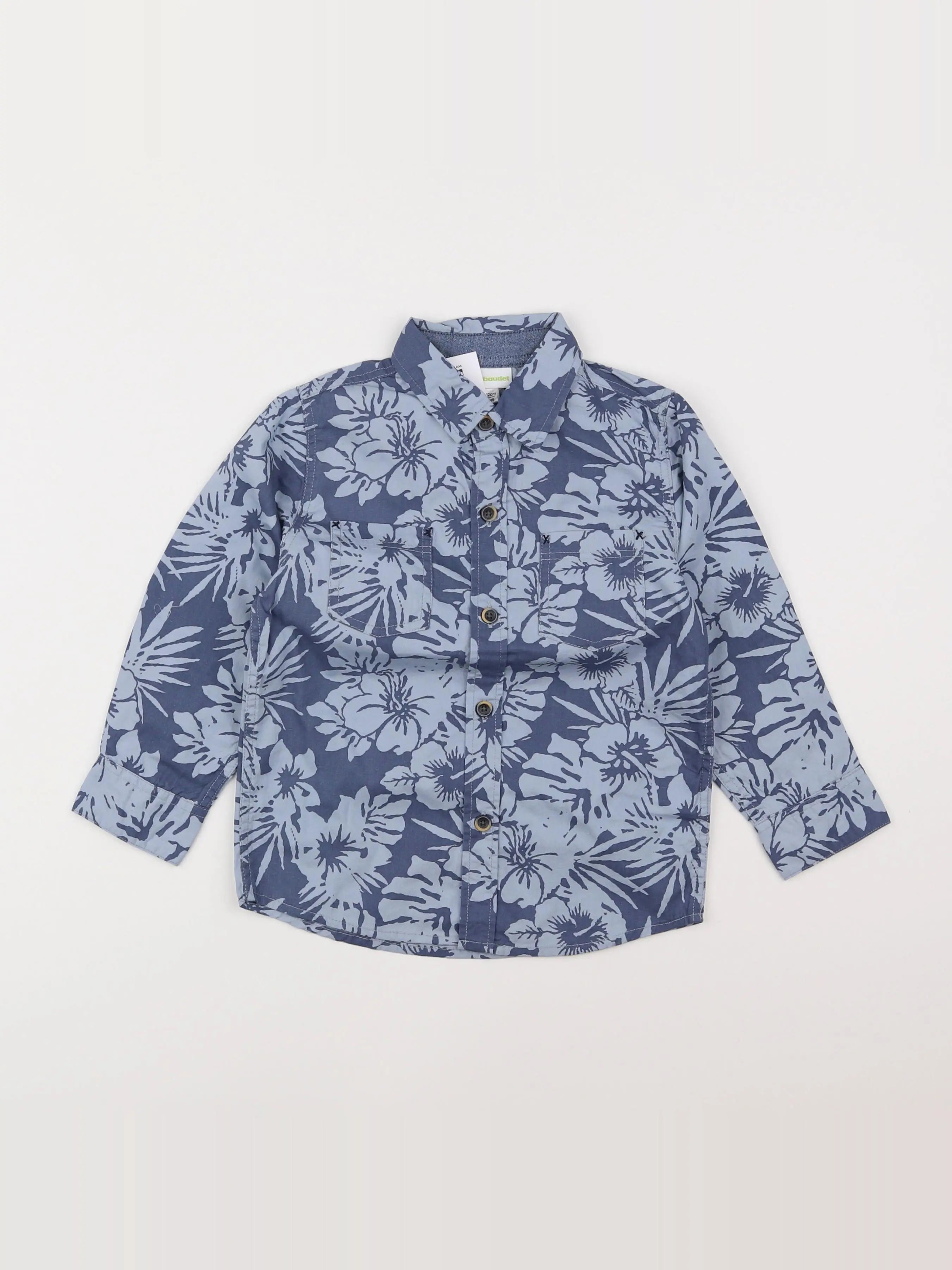 Vertbaudet - chemise bleu - 4 ans