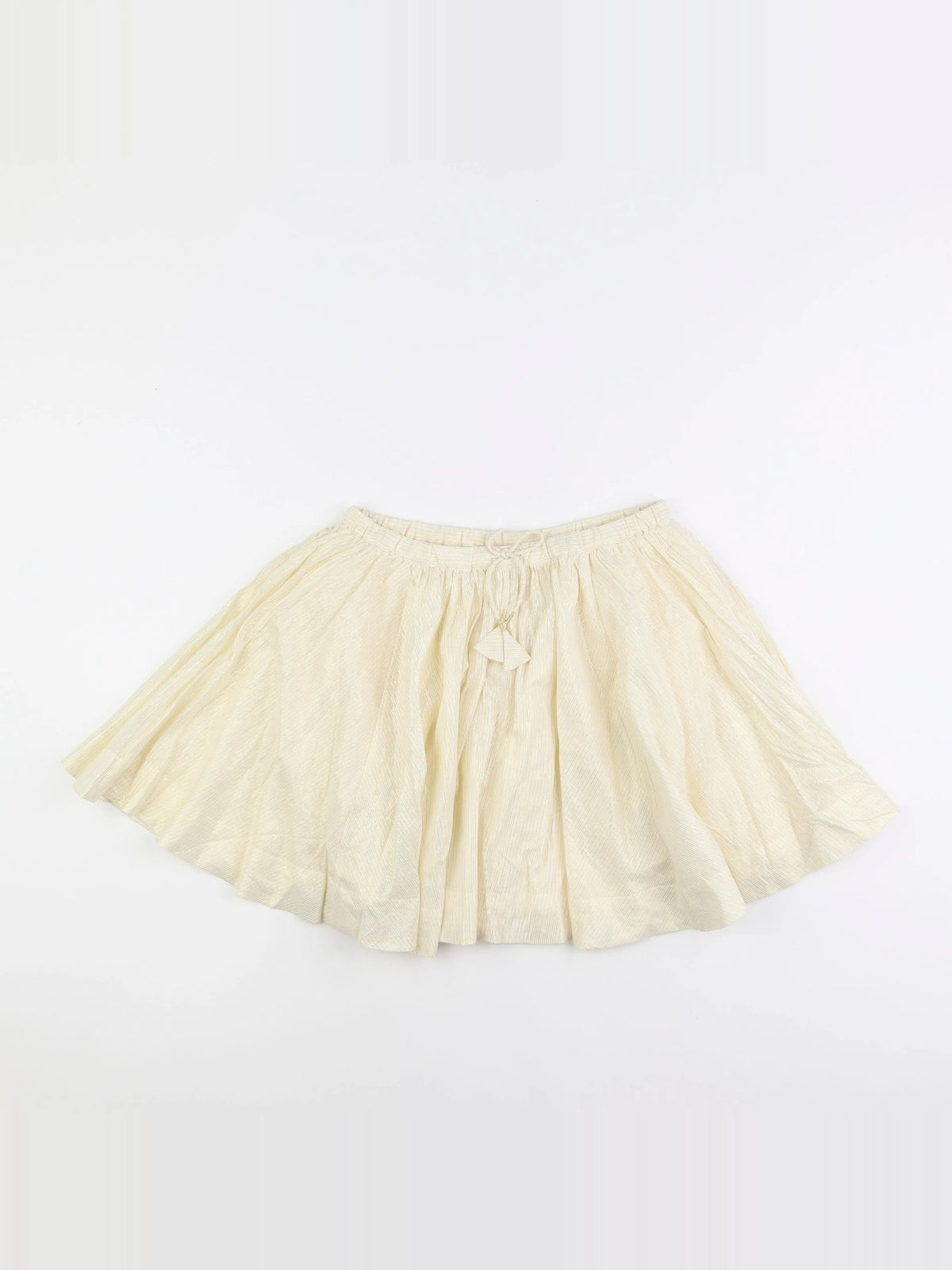 Bonpoint - jupe beige, or - 12 ans