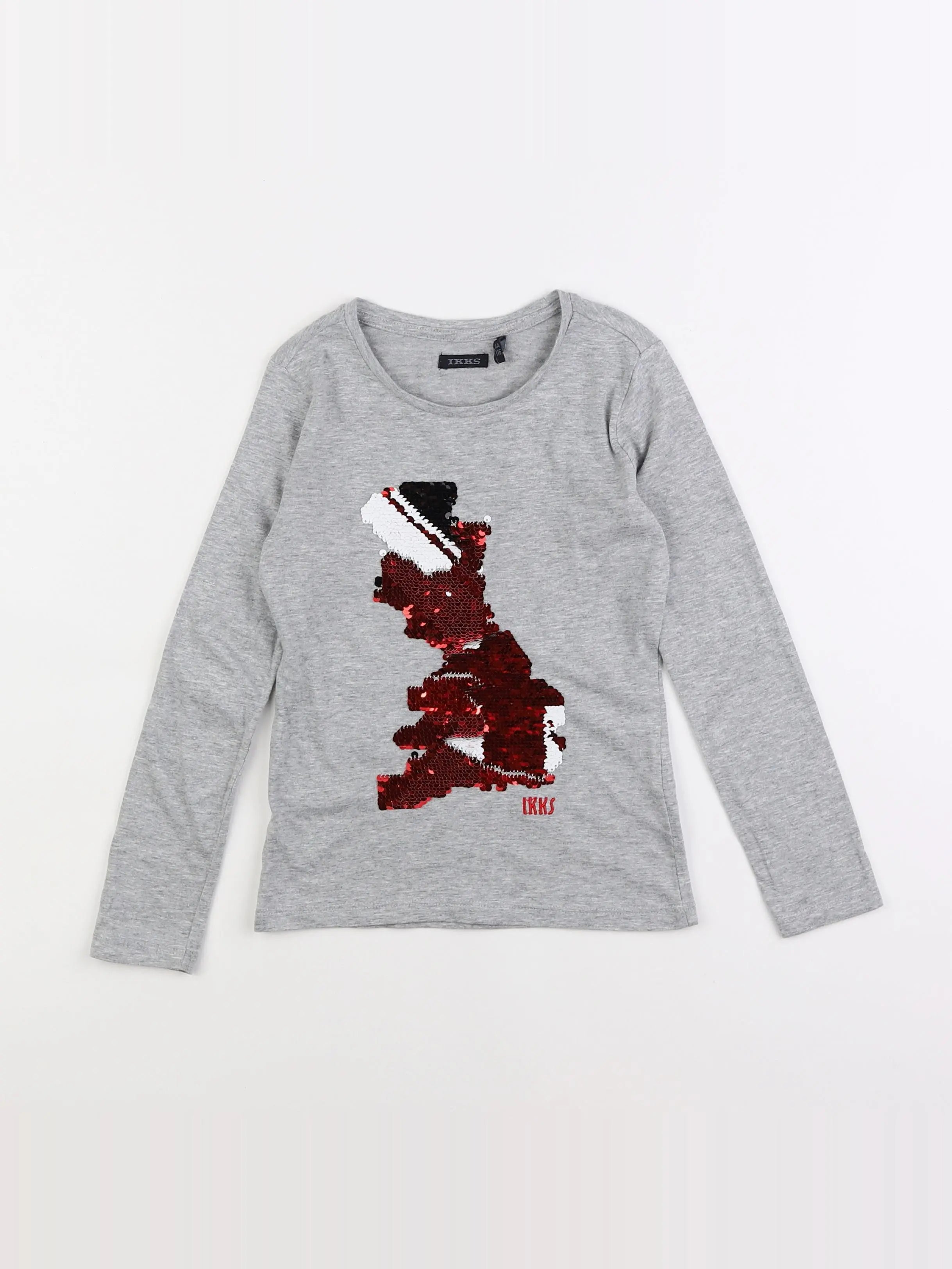 IKKS - tee-shirt gris - 6 ans