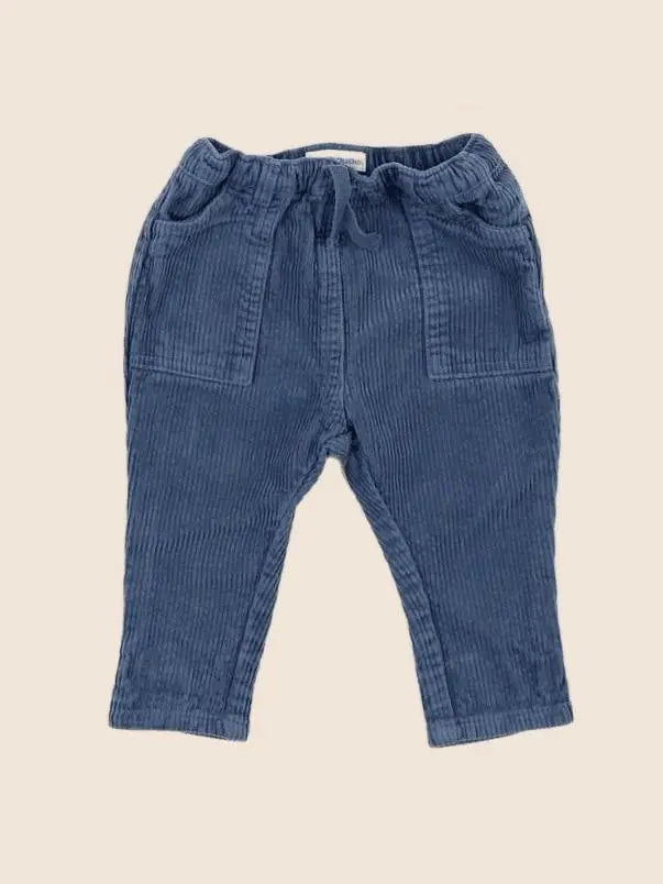 Vertbaudet - pantalon bleu - 6 mois