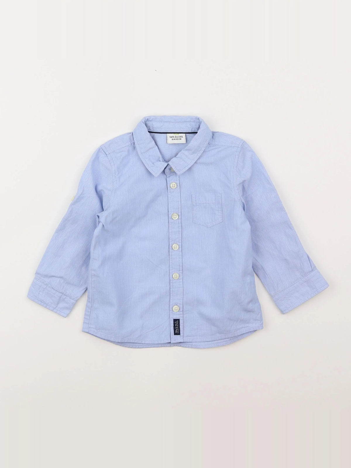 Tape à l'oeil - chemise bleu - 18 mois