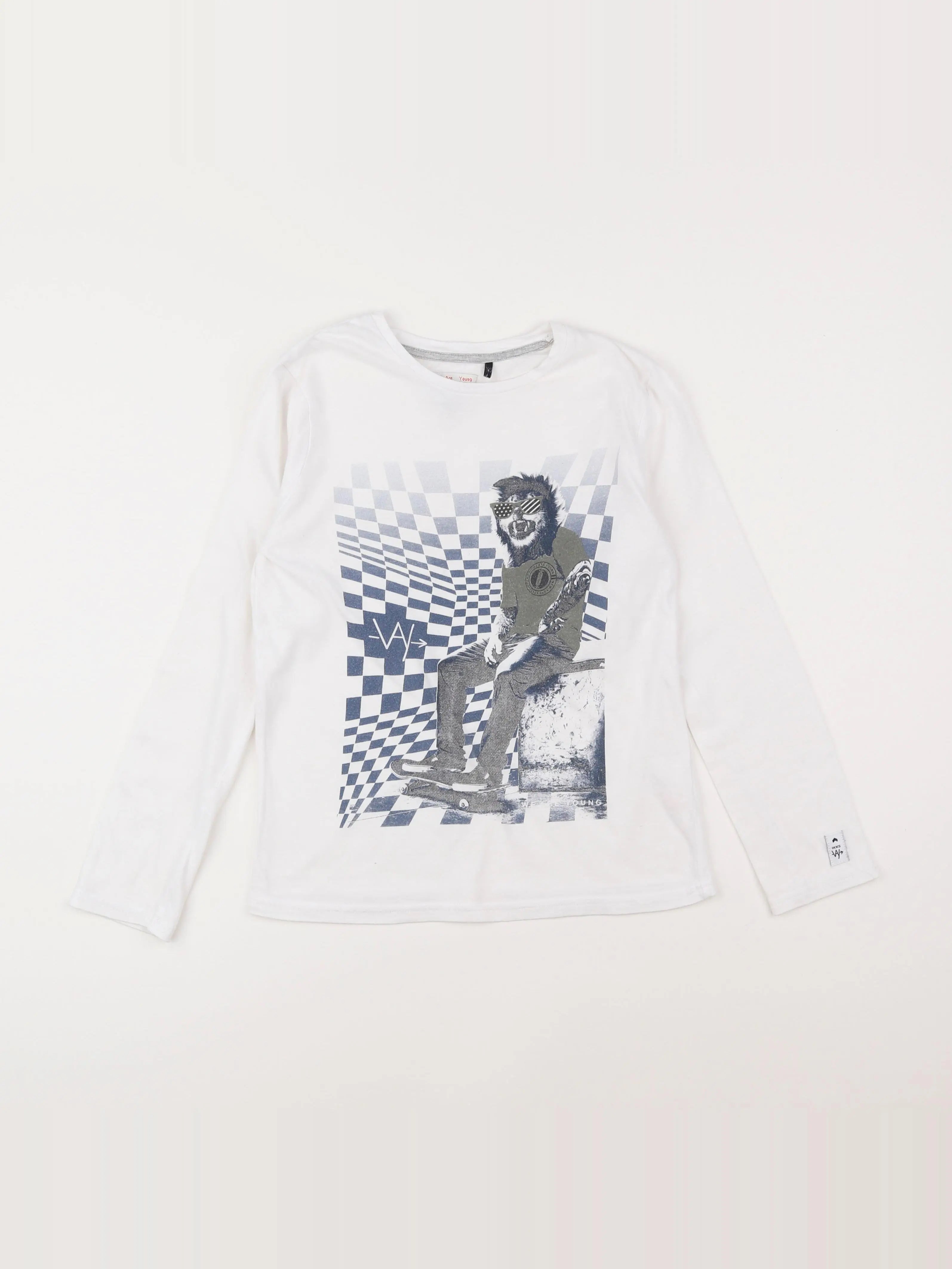 IKKS - tee-shirt blanc - 10 ans