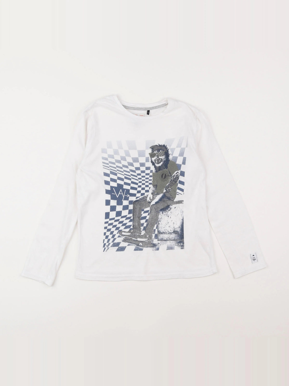 IKKS - tee-shirt blanc - 10 ans