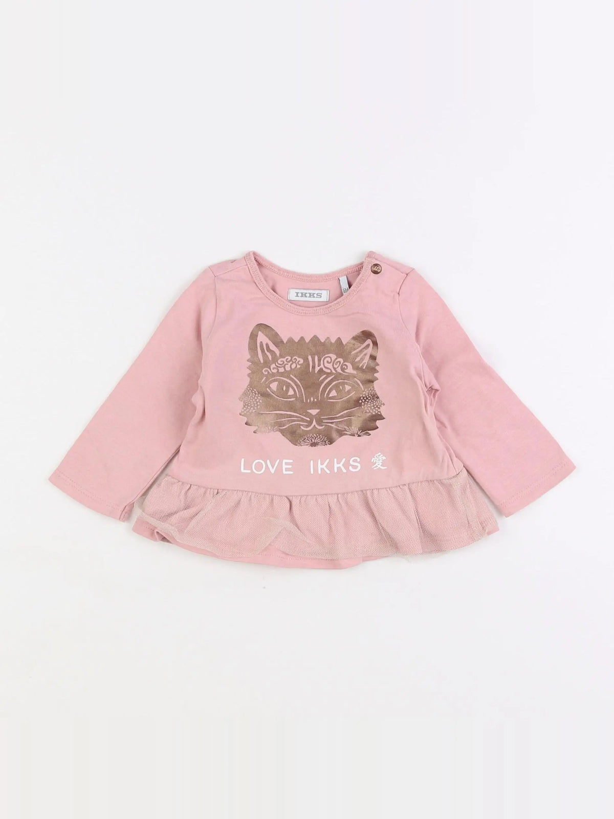 IKKS - tee-shirt rose - 6 mois