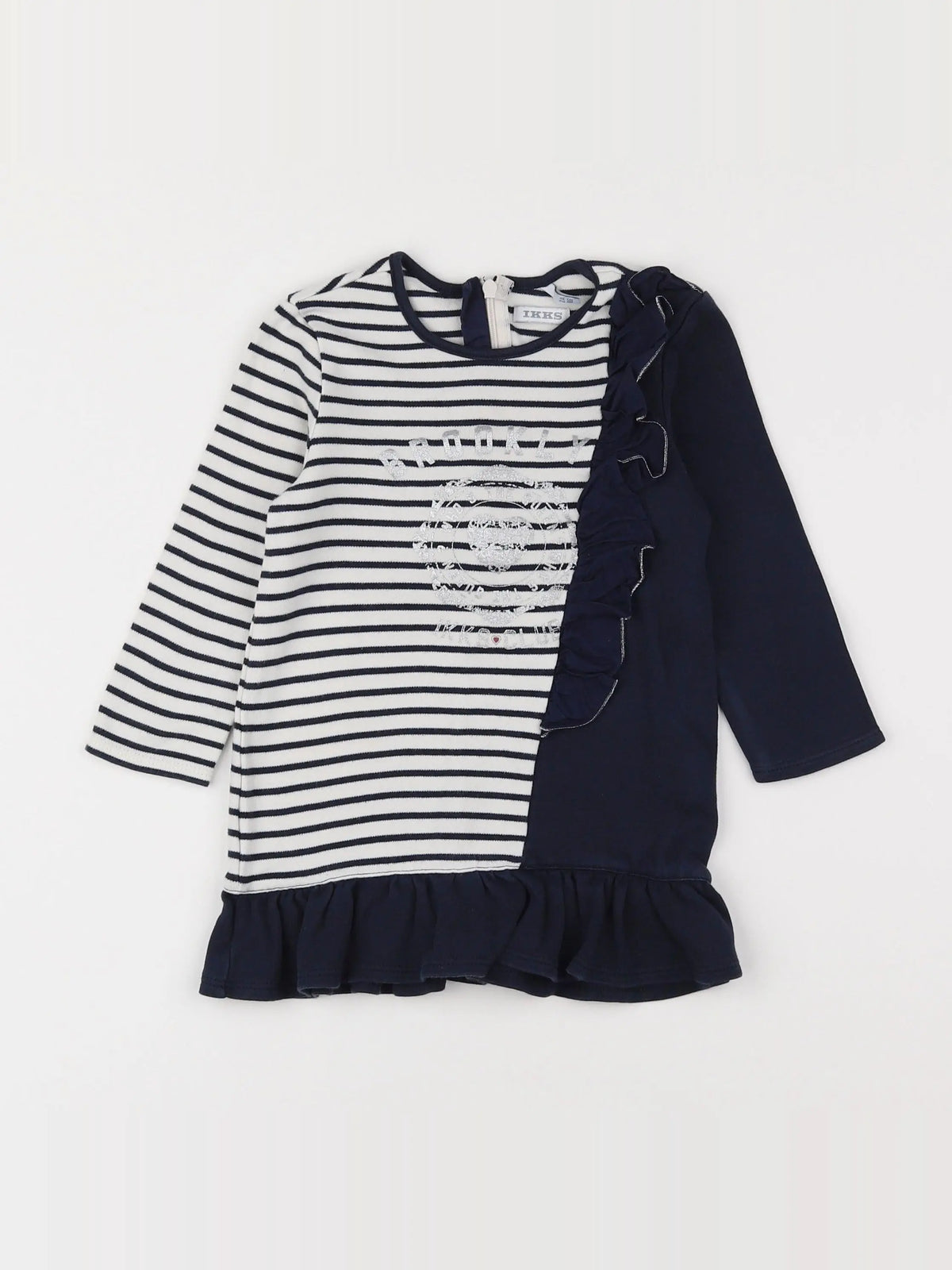 IKKS - tee-shirt bleu, blanc - 2 ans