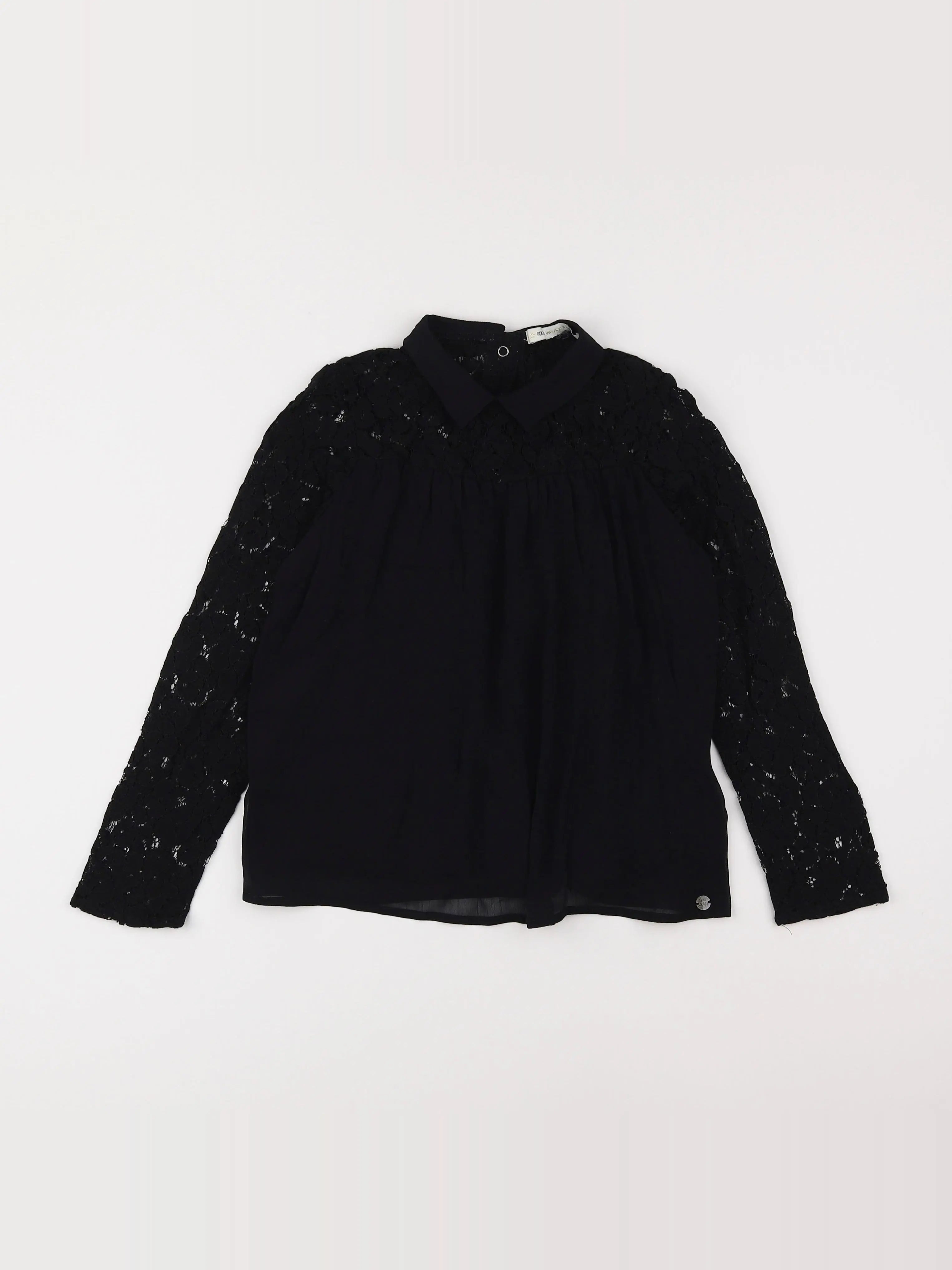 IKKS - blouse noir - 10 ans