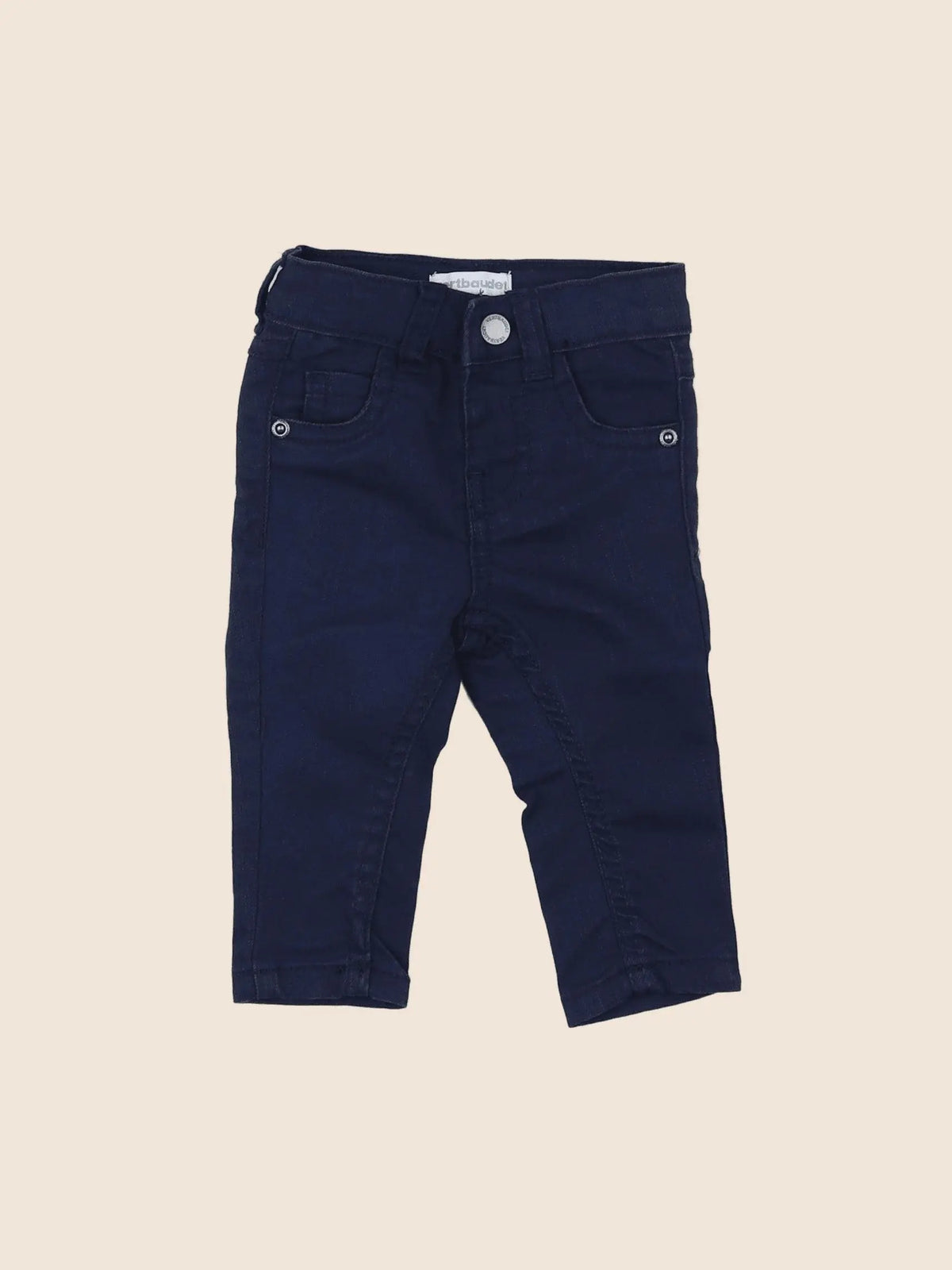 Vertbaudet - jean bleu - 3 mois