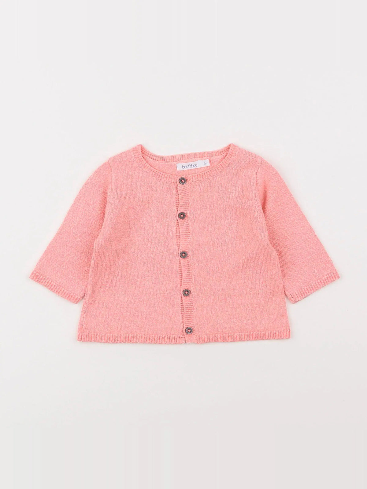 Boutchou - gilet rose - 3 mois