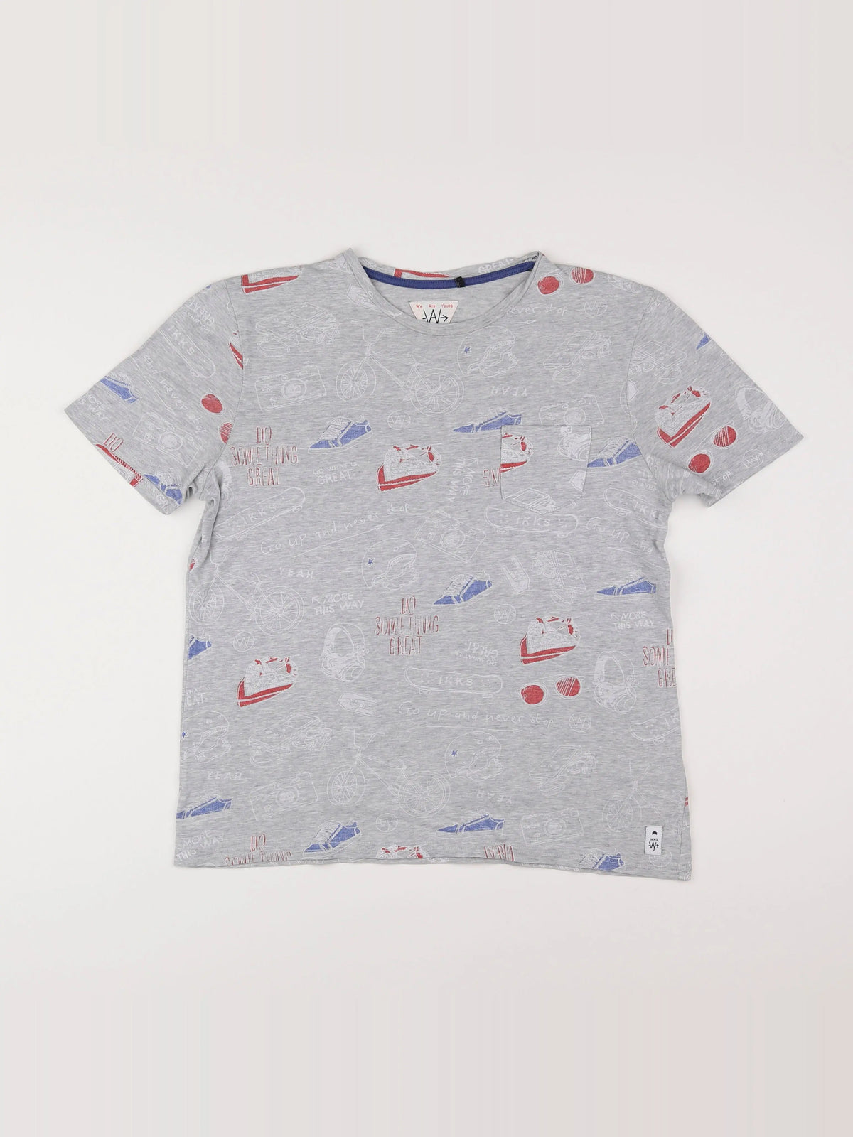 IKKS - tee-shirt gris - 14 ans