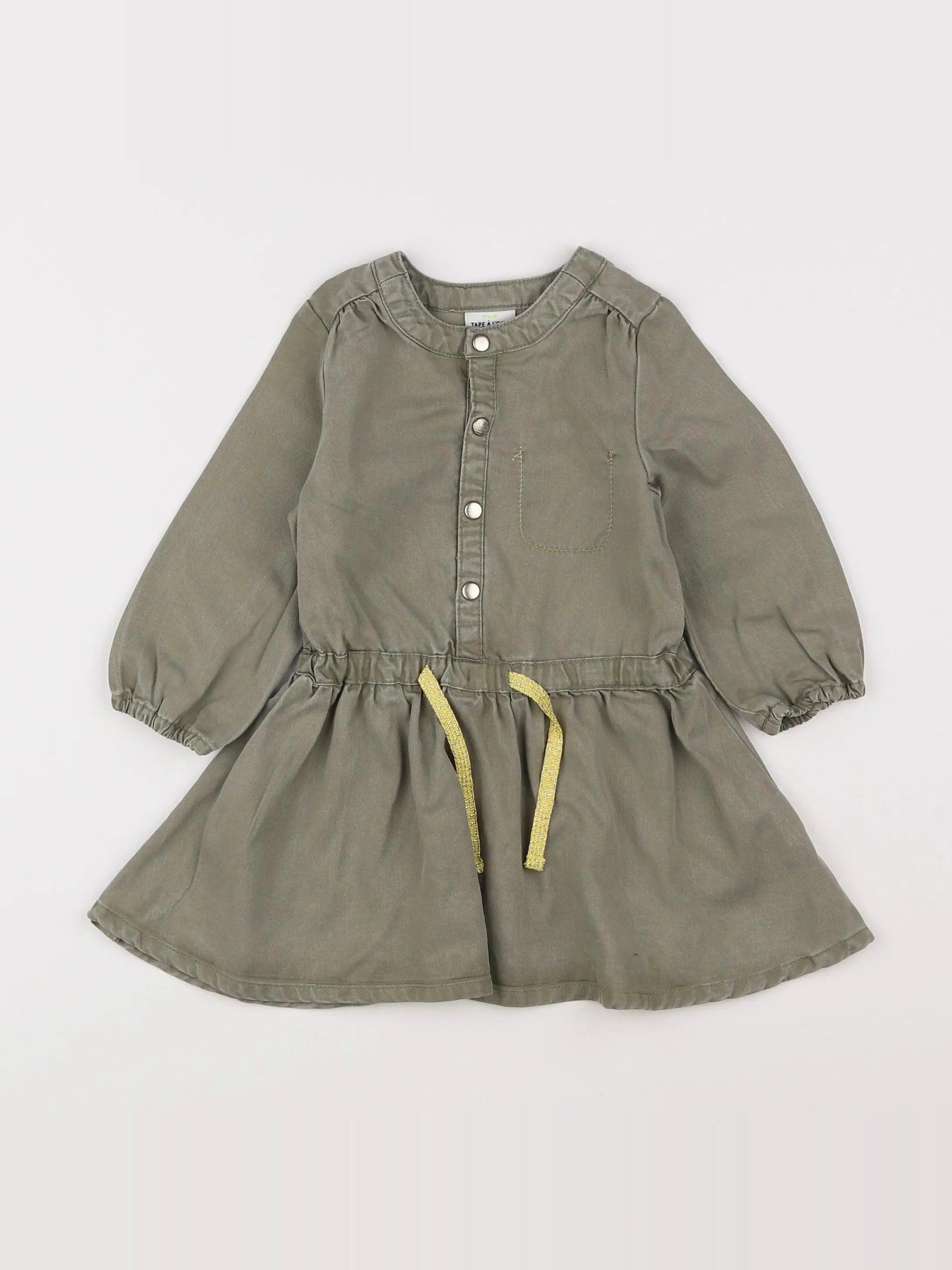 Tape à l'oeil - robe vert - 12 mois