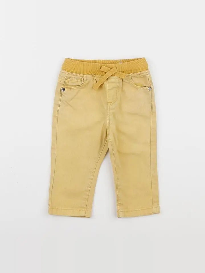 Tape à l'oeil - pantalon jaune - 9 mois