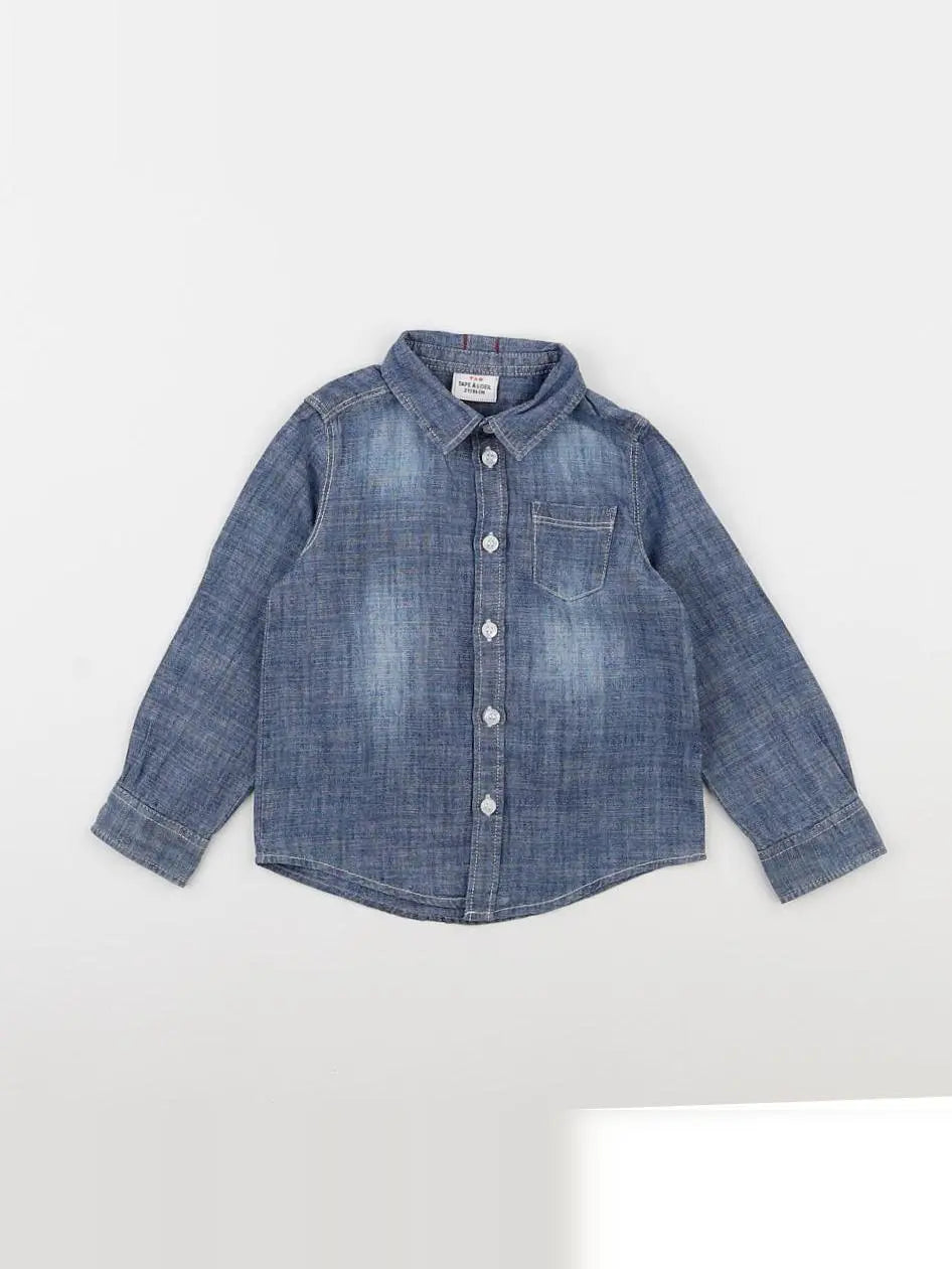Tape à l'oeil - chemise bleu - 2 ans
