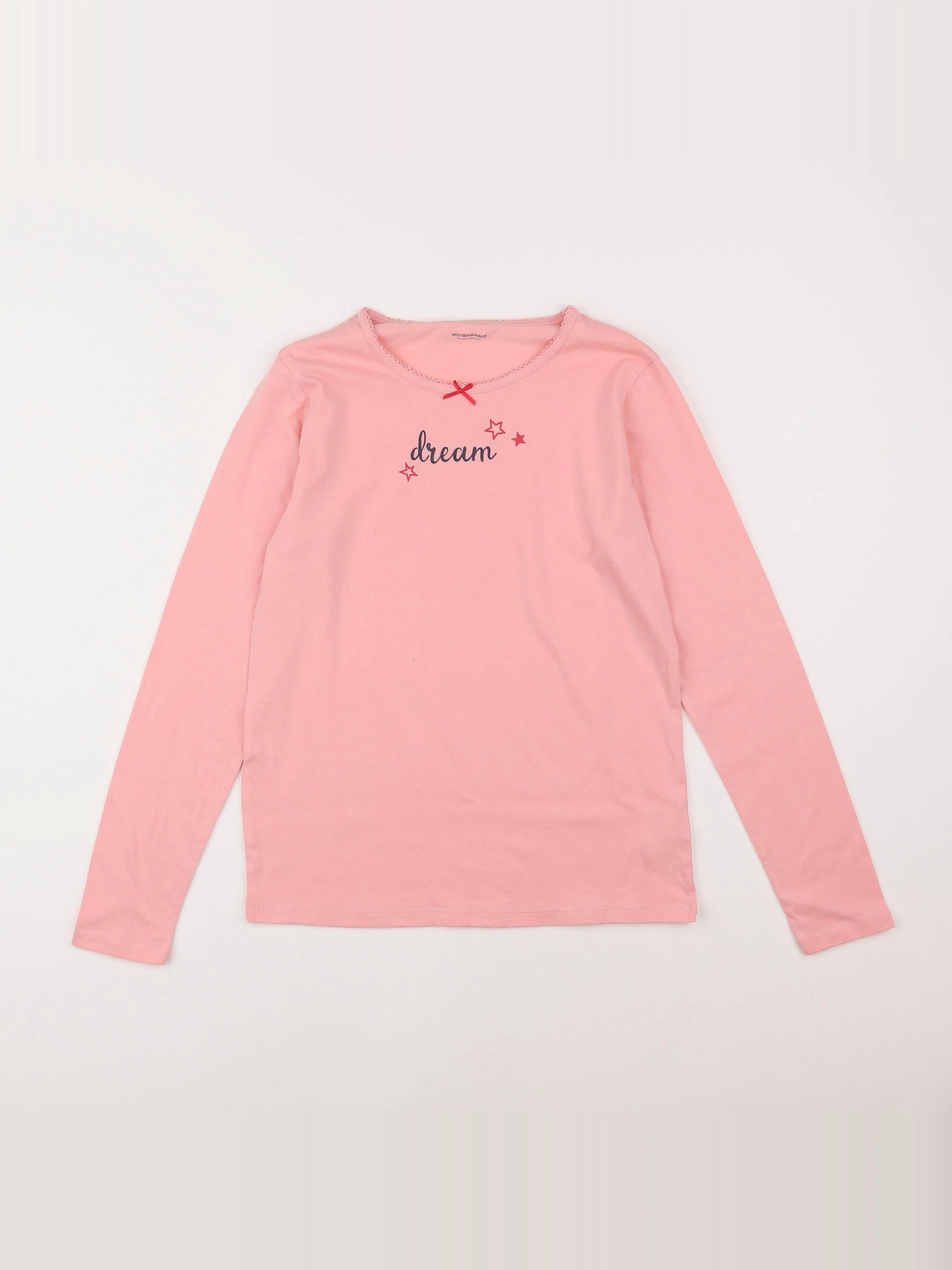 Vertbaudet - maillot de corps rose - 14 ans