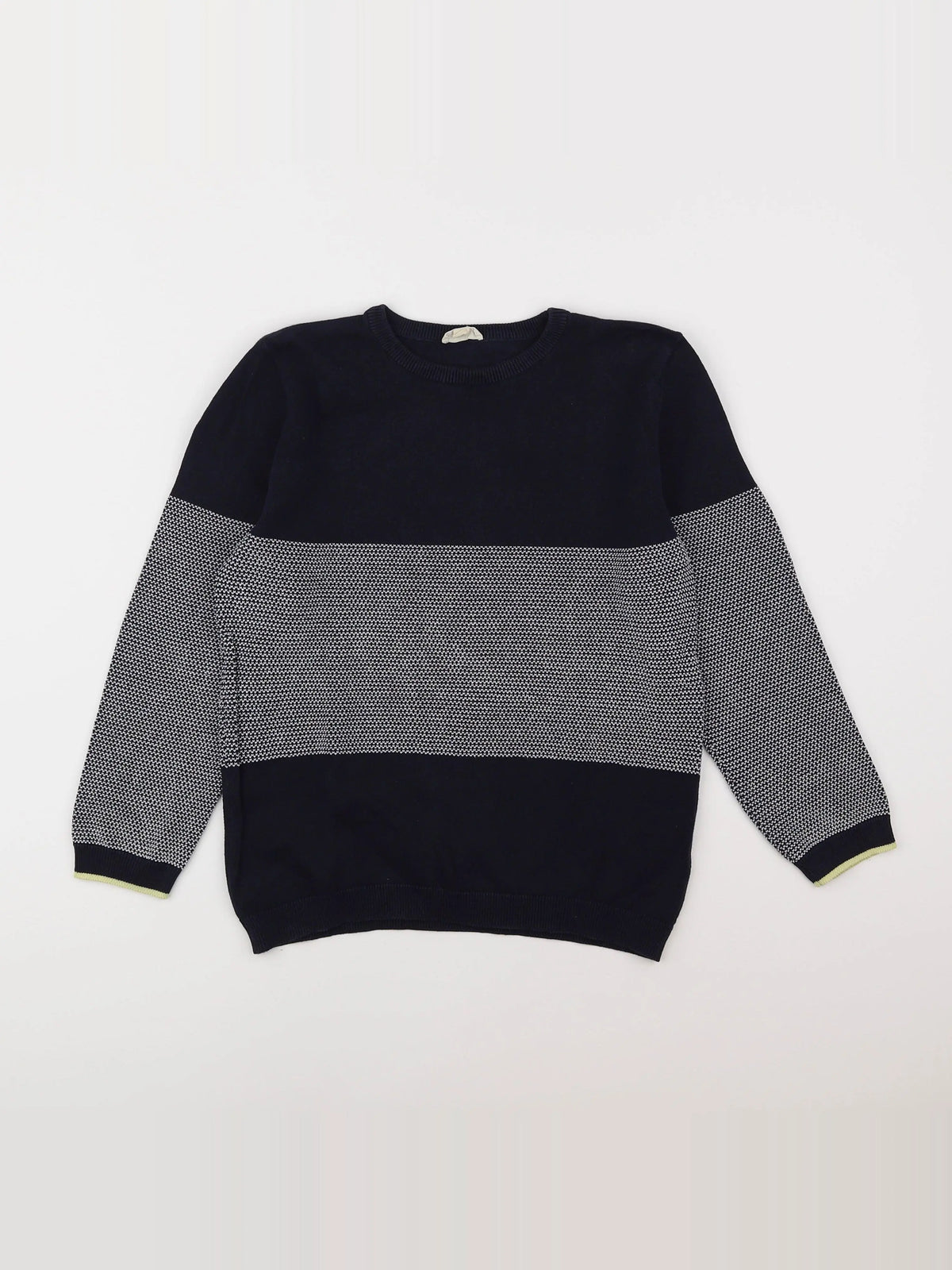 Little Cigogne - pull bleu - 10 ans