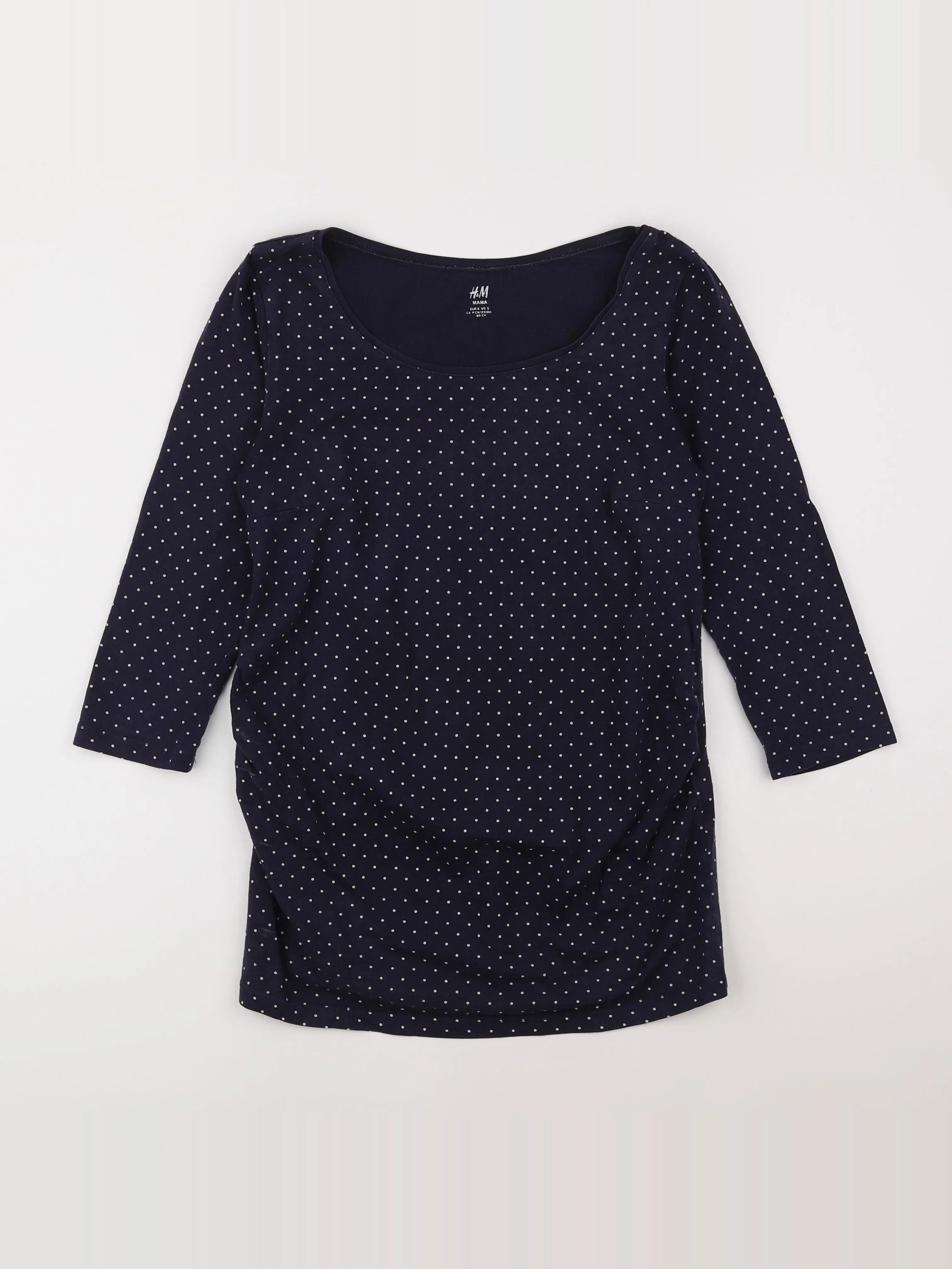 H&M - tee-shirt grossesse bleu - S
