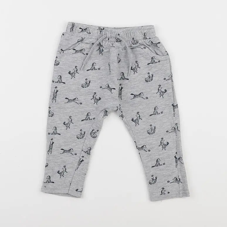 Vertbaudet - pantalon gris - 12 mois