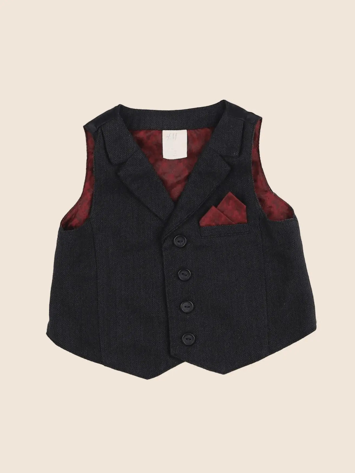 H&M - gilet gris - 3/6 mois