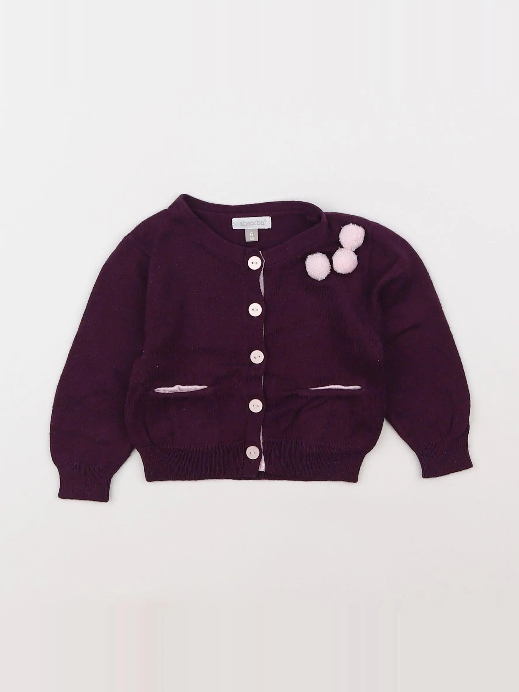 Absorba - gilet violet - 6 mois