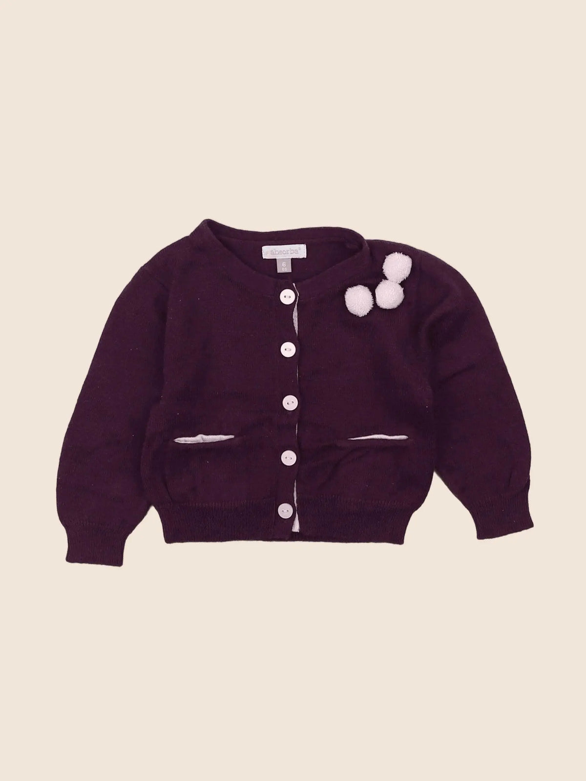 Absorba - gilet violet - 6 mois