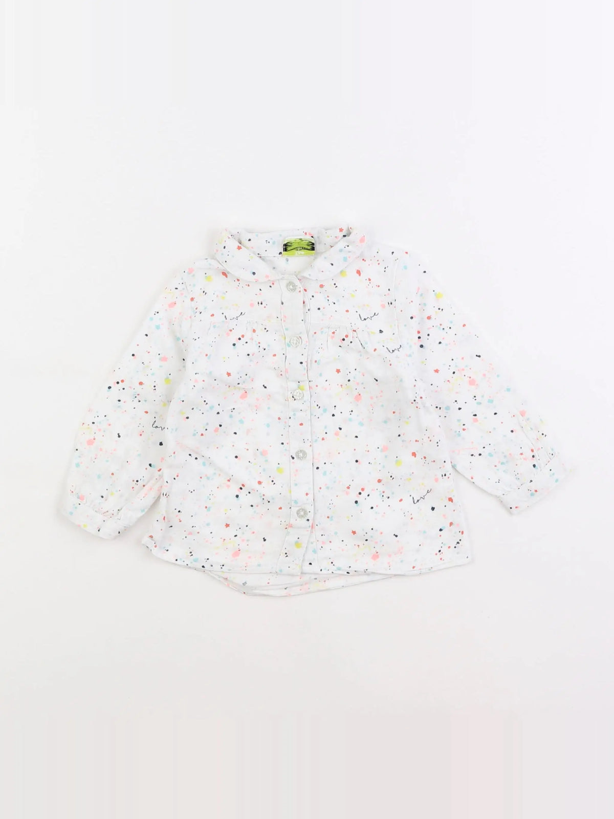 Tape à l'oeil - blouse blanc - 9 mois