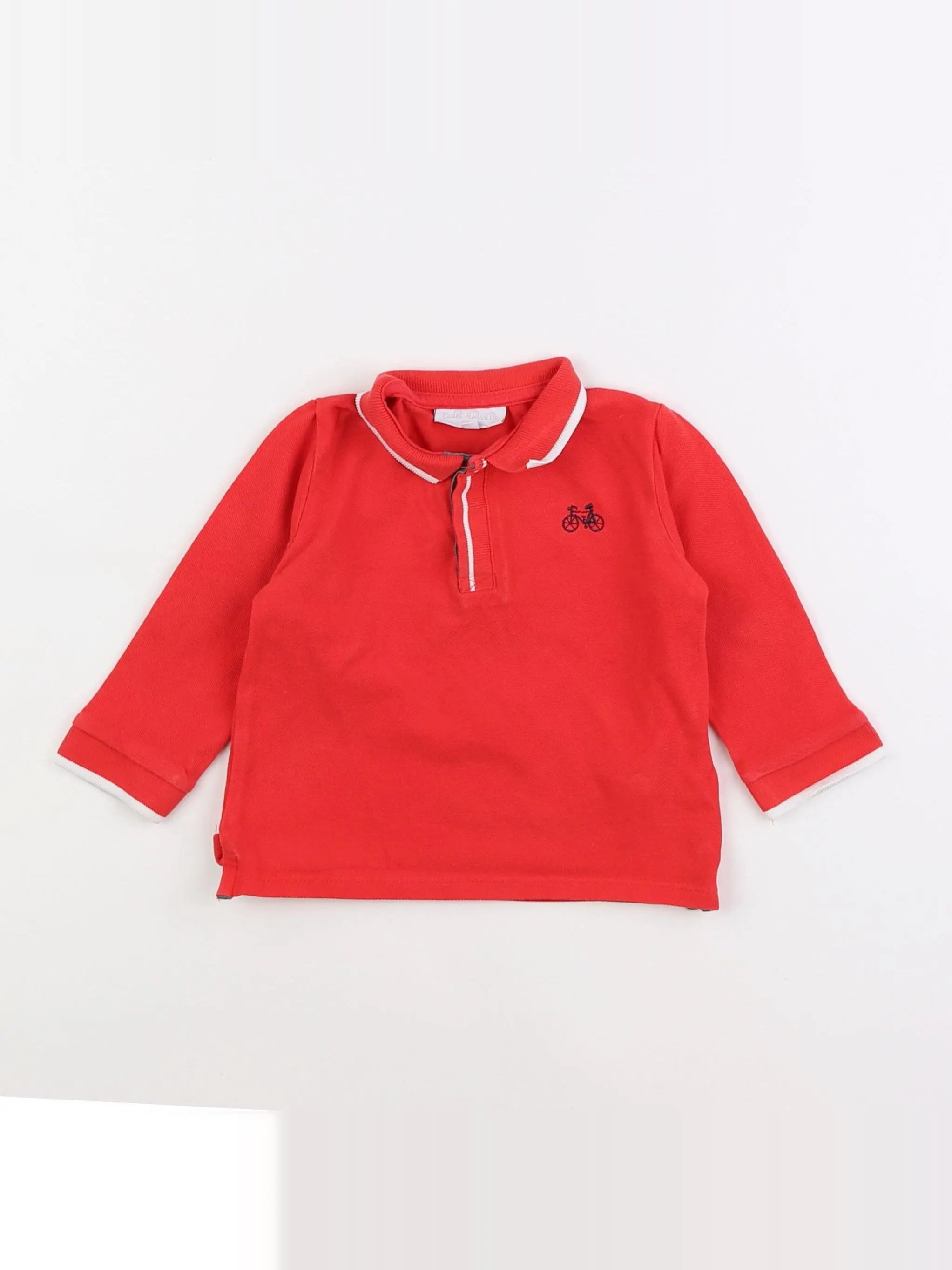 Cadet Rousselle - polo rouge - 12 mois