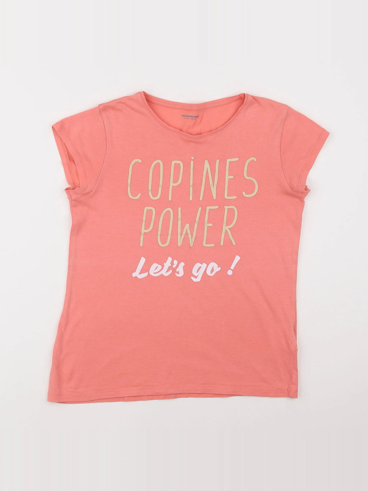 Vertbaudet - tee-shirt rose - 10 ans