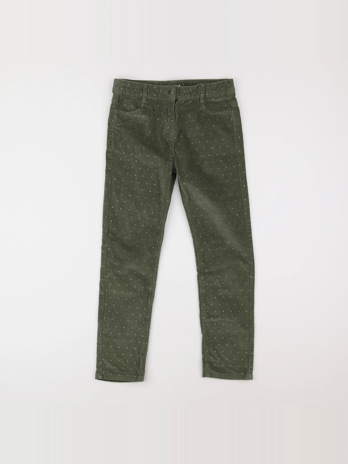 Vertbaudet - pantalon vert - 9 ans