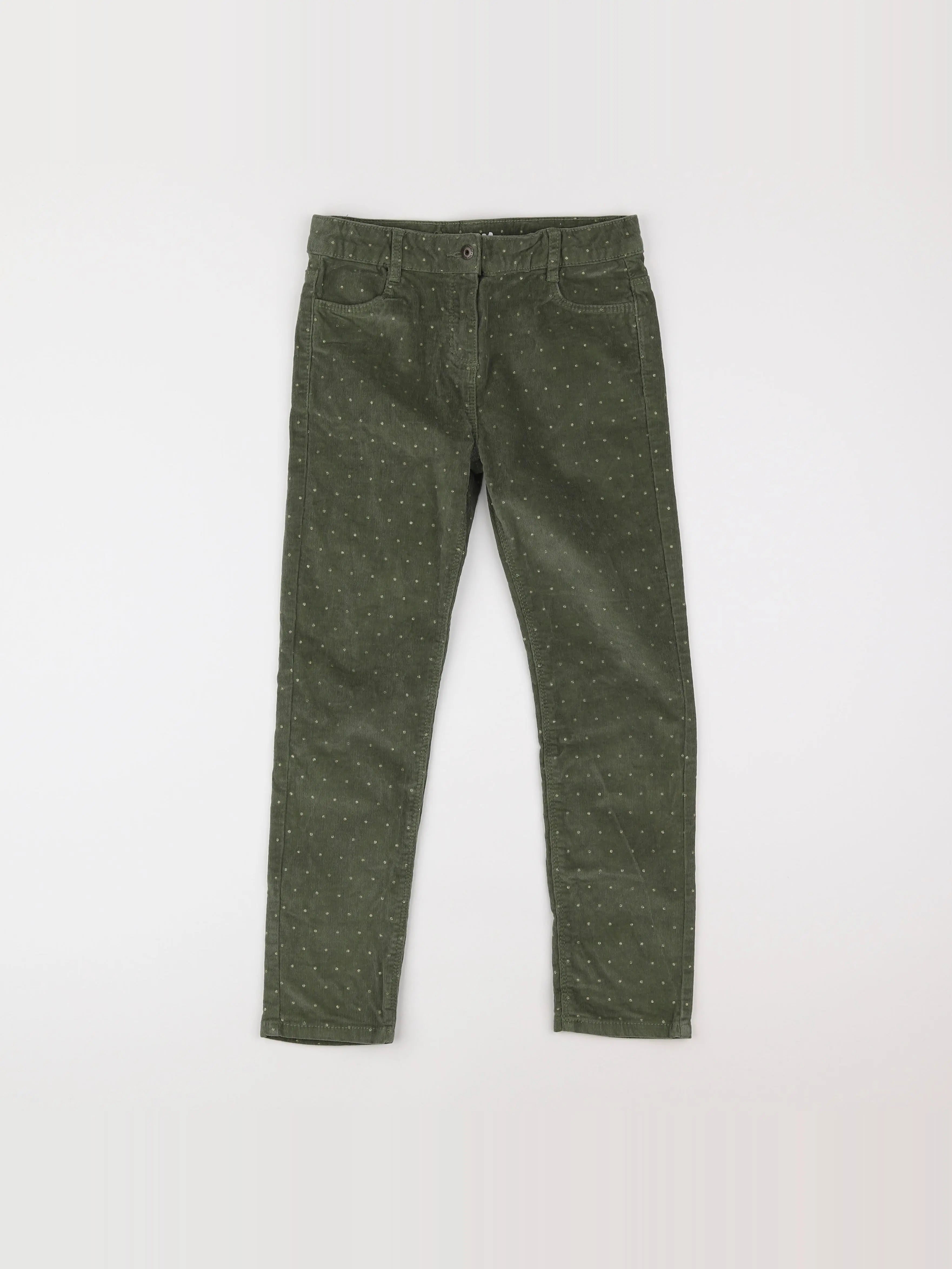 Vertbaudet - pantalon vert - 9 ans