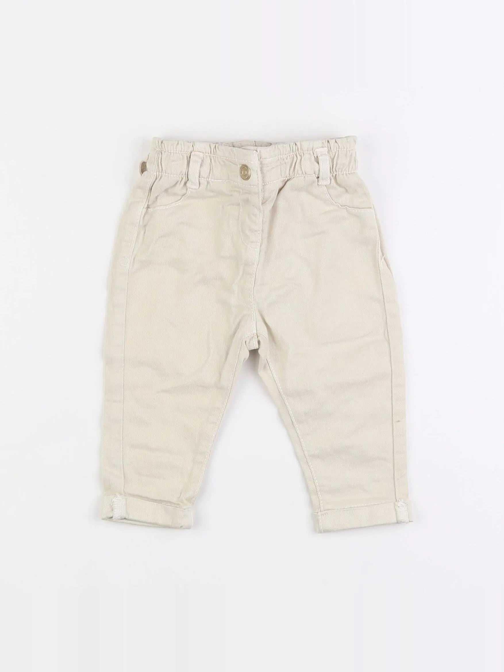 Tape à l'oeil - jean beige - 9 mois
