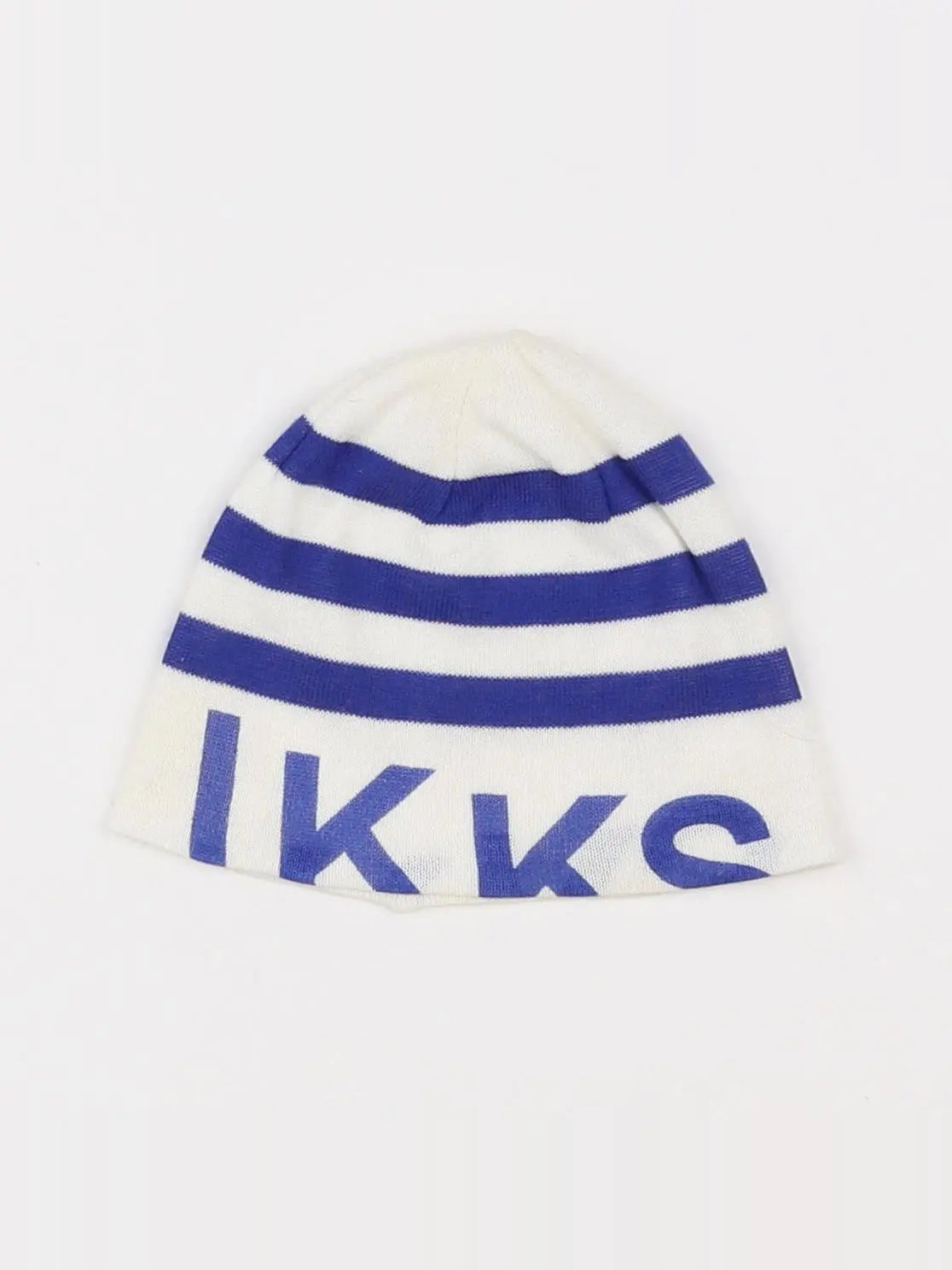 IKKS - bonnet blanc, bleu - 12/18 mois