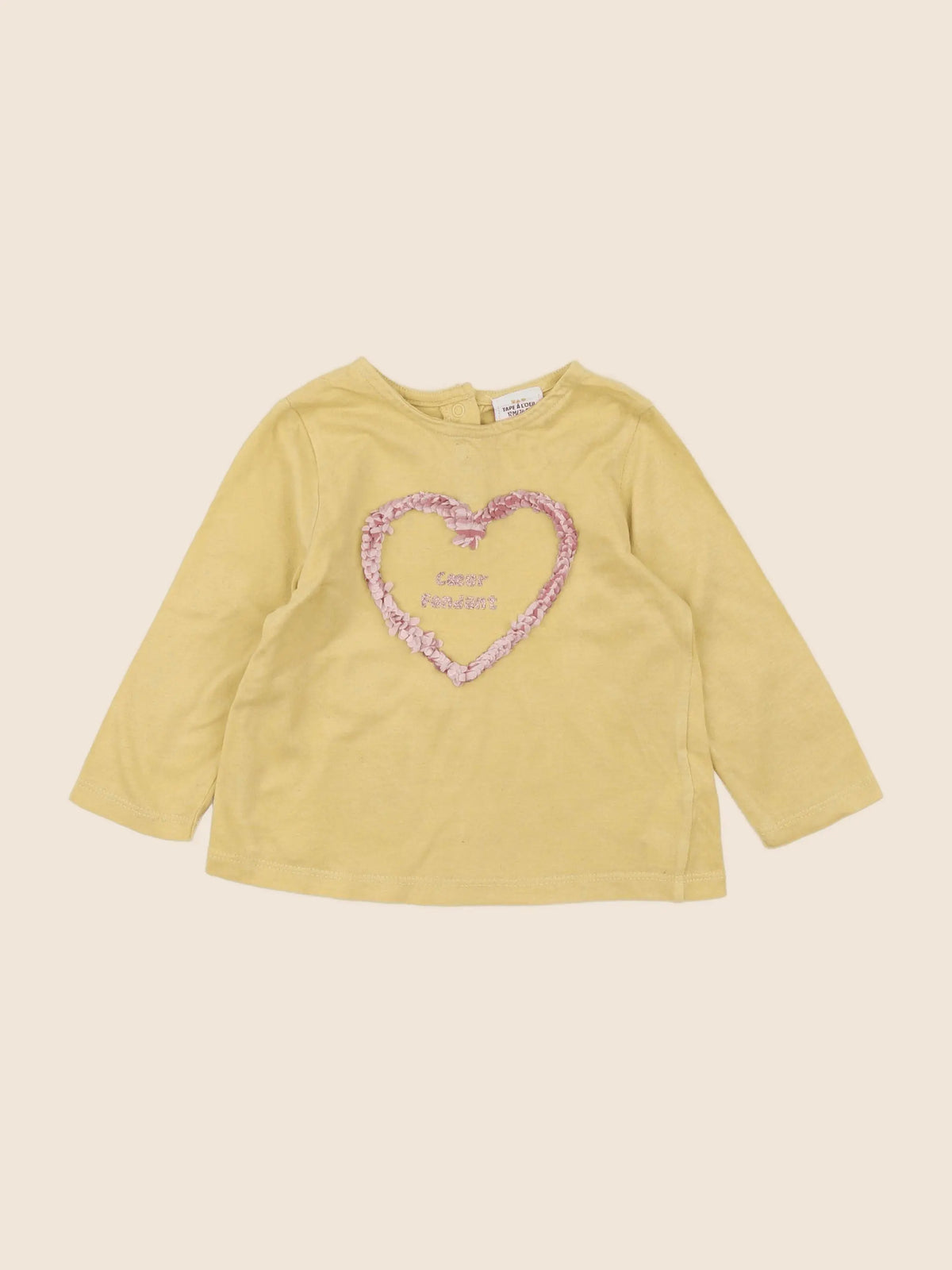 Tape à l'oeil - tee-shirt jaune - 12 mois