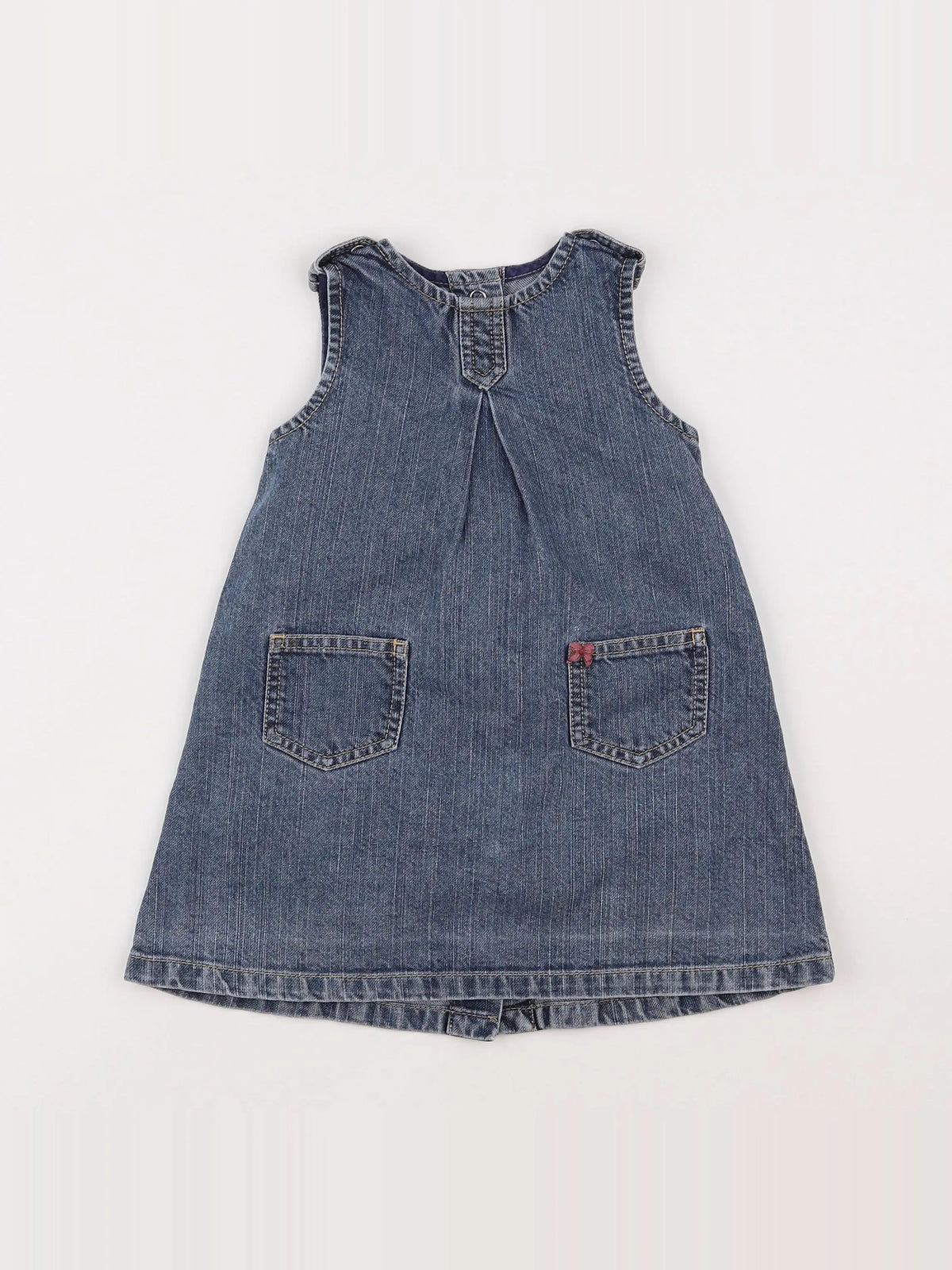 Petit Bateau - robe bleu - 18 mois