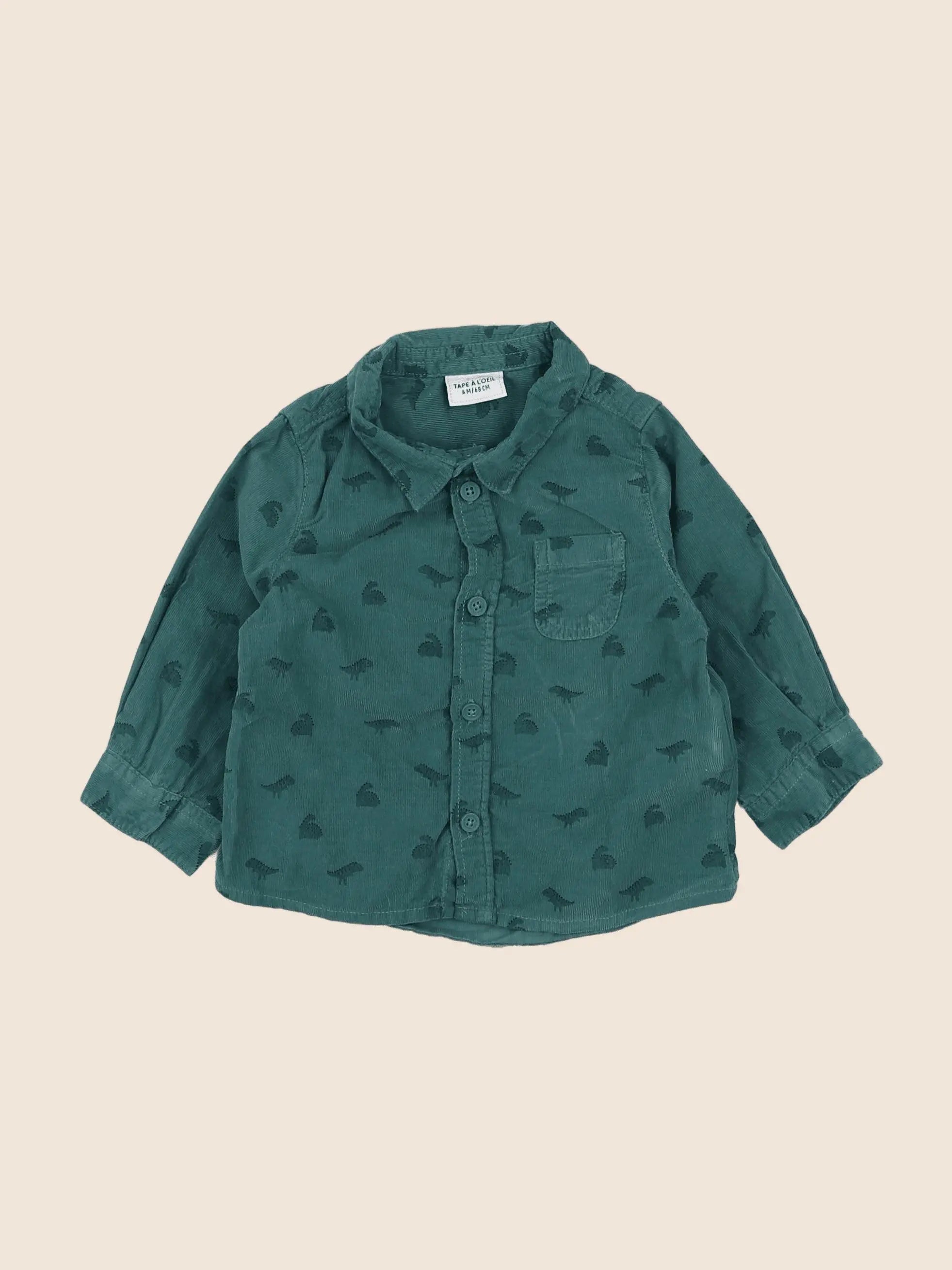 Tape à l'oeil - chemise bleu - 6 mois