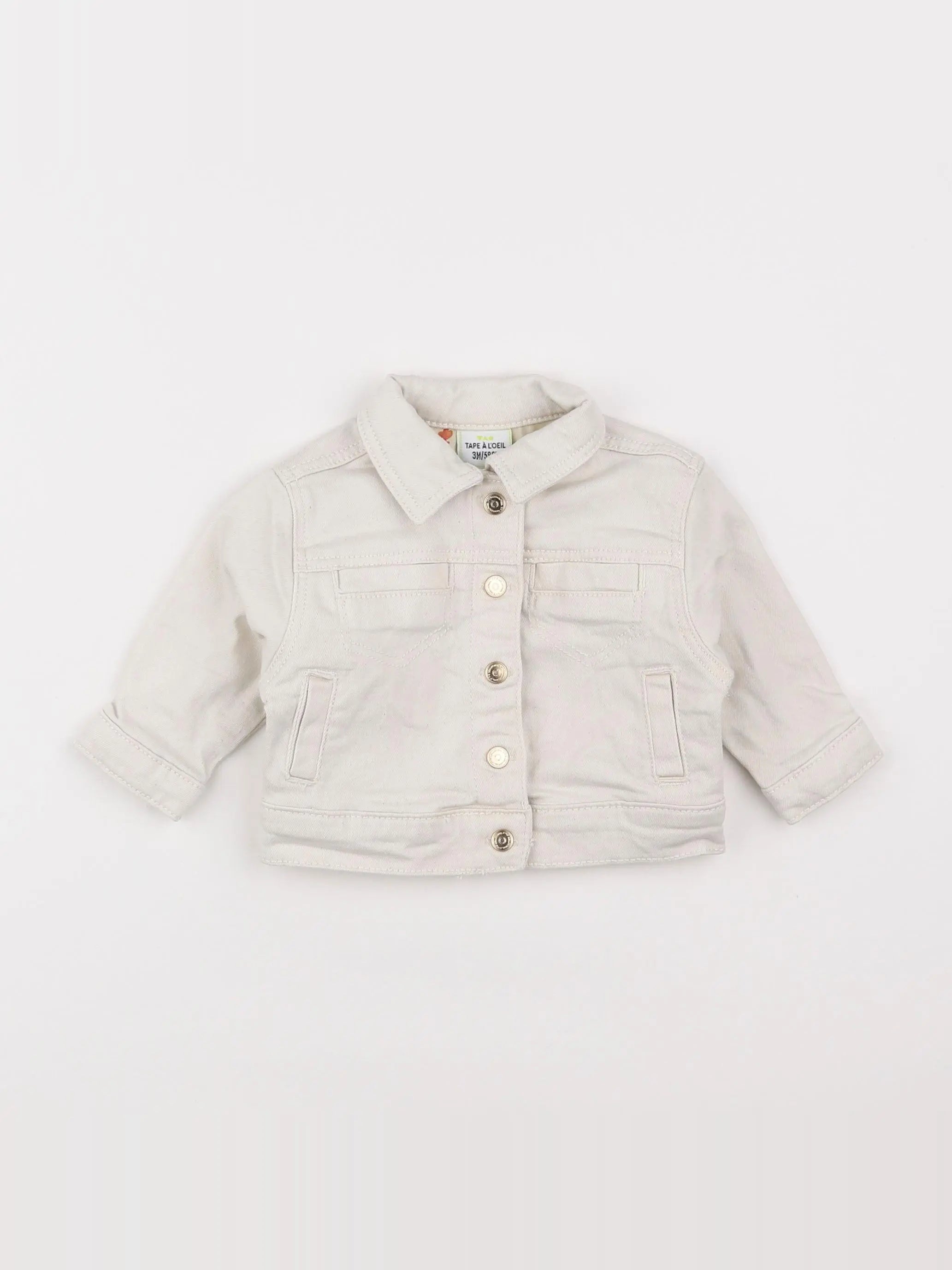 Tape à l'oeil - veste blanc - 3 mois