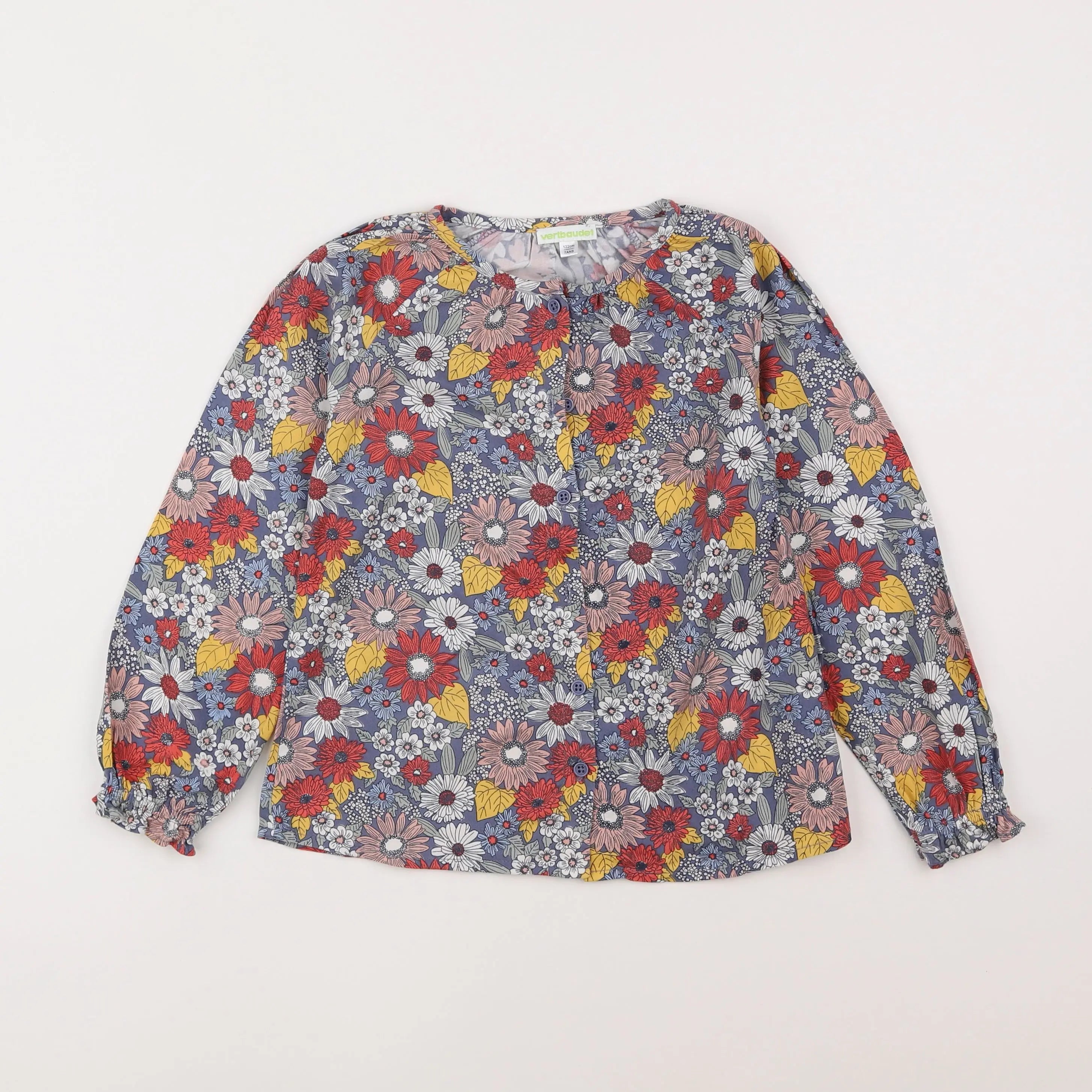 Vertbaudet - blouse multicolore - 7 ans