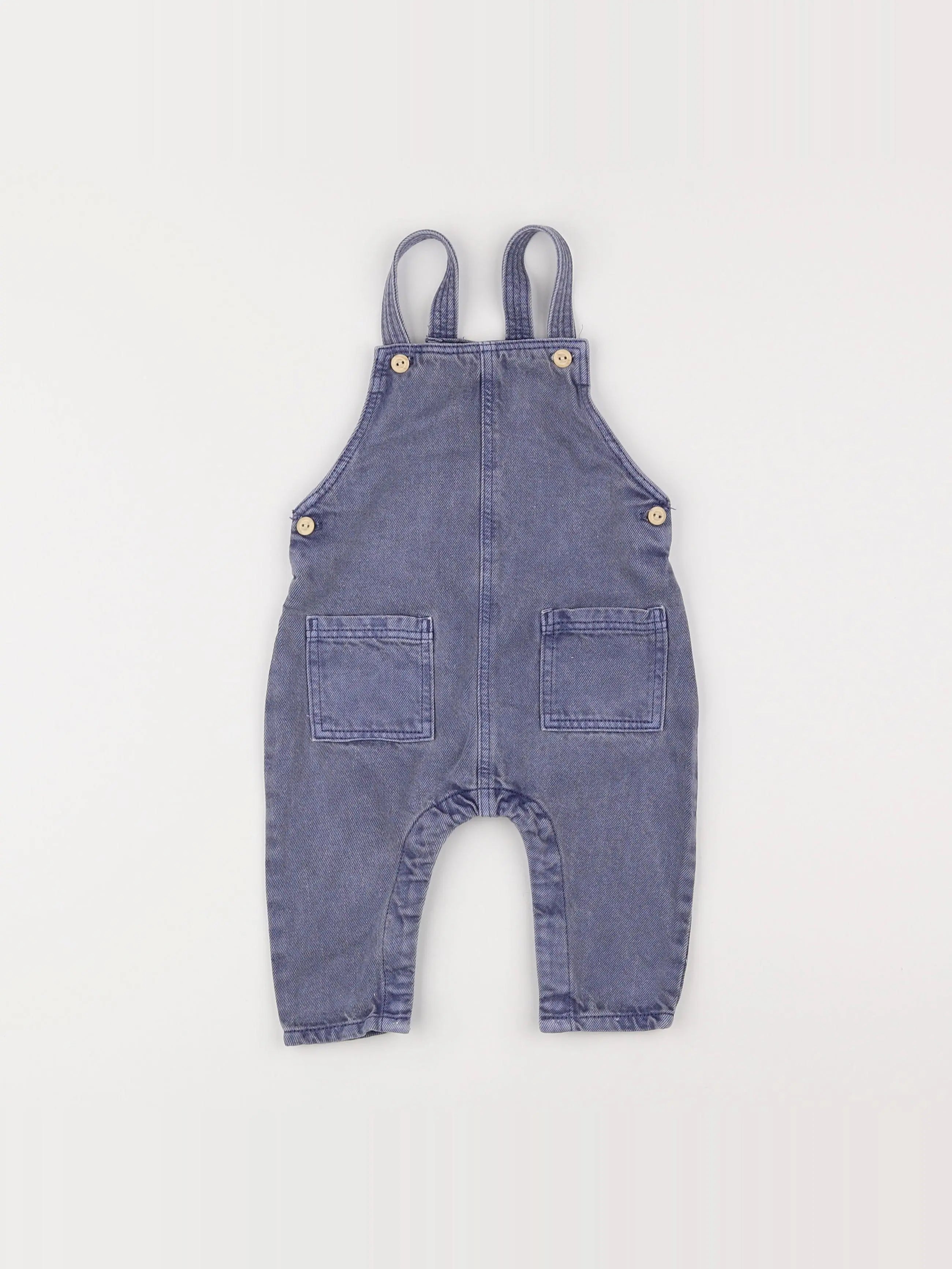 H&M - salopette bleu - 3/6 mois